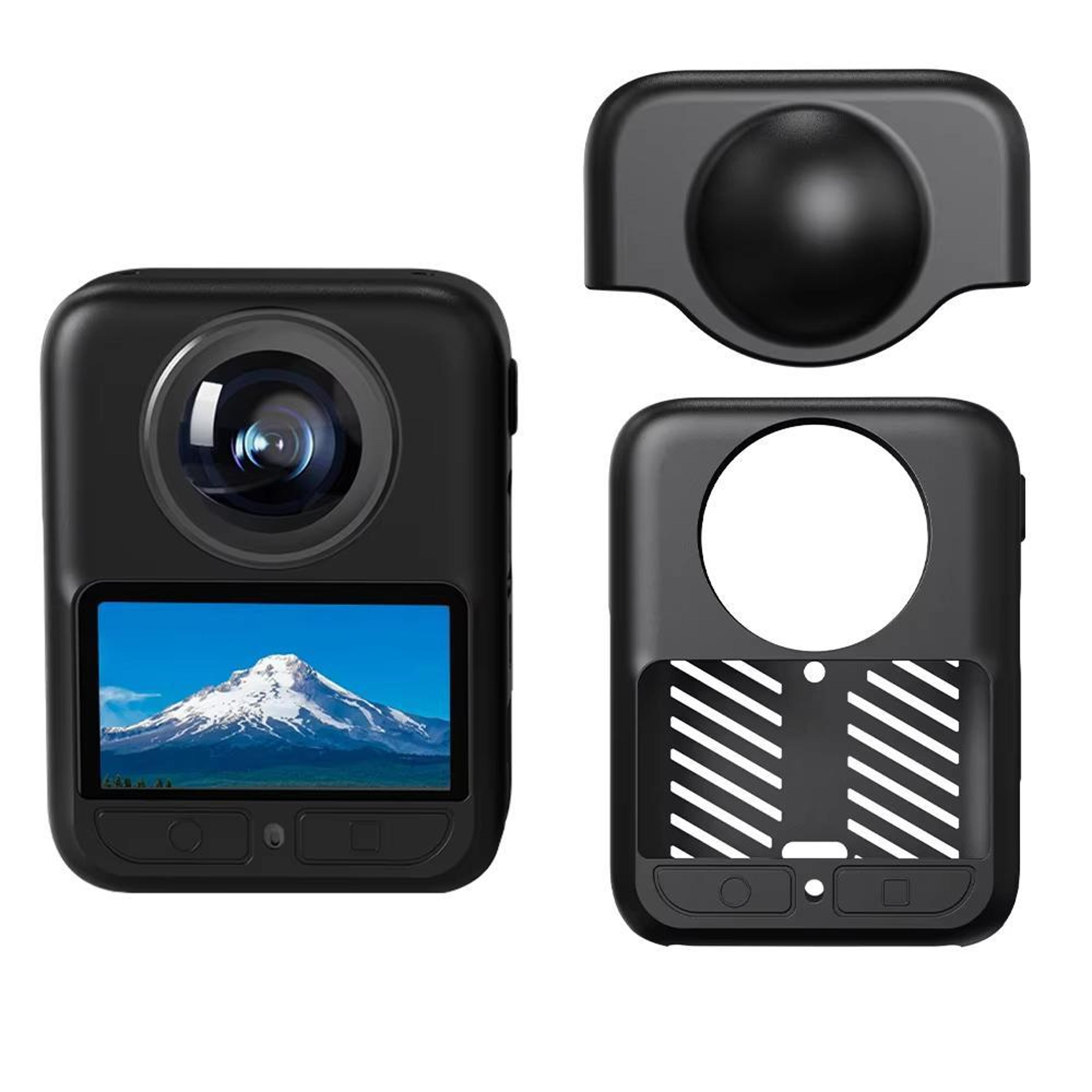 dji osmo 360 silicone protective case with lens cap shockproof dustproof camera cover