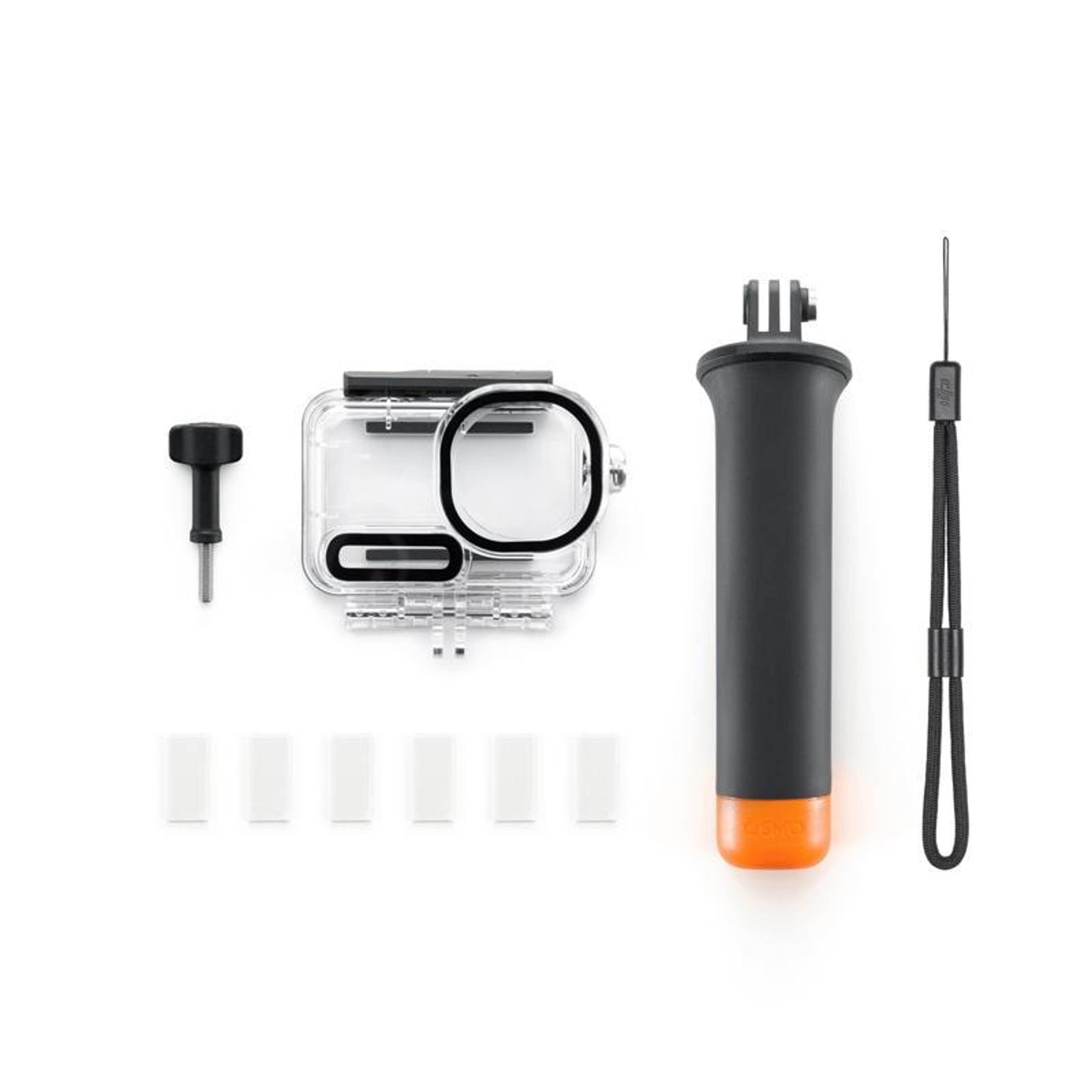 dji osmo action 6 underwater diving kit with 60m waterproof case & floating handle