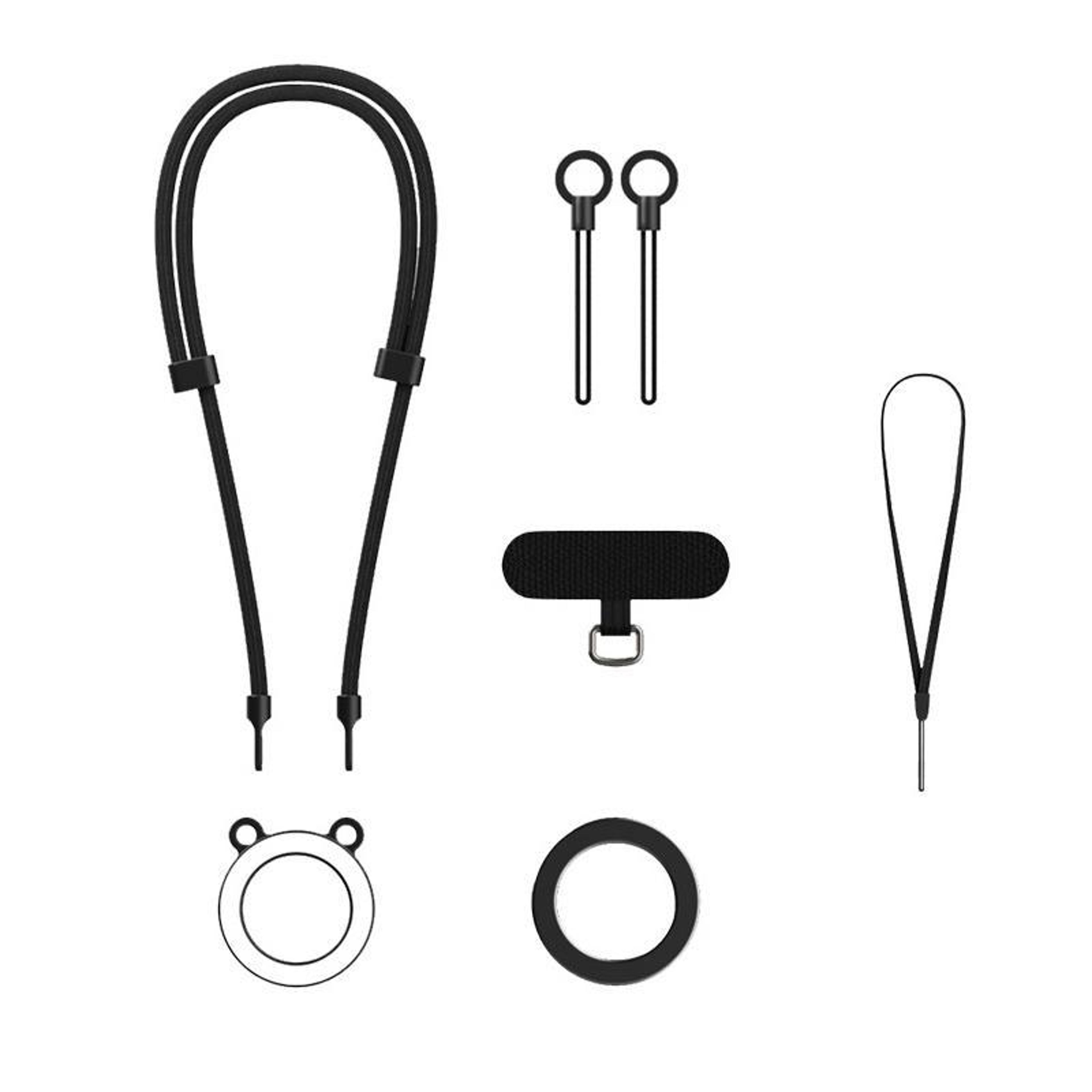 magnetic bear retractable phone lanyard with adjustable strap & anti loss holder