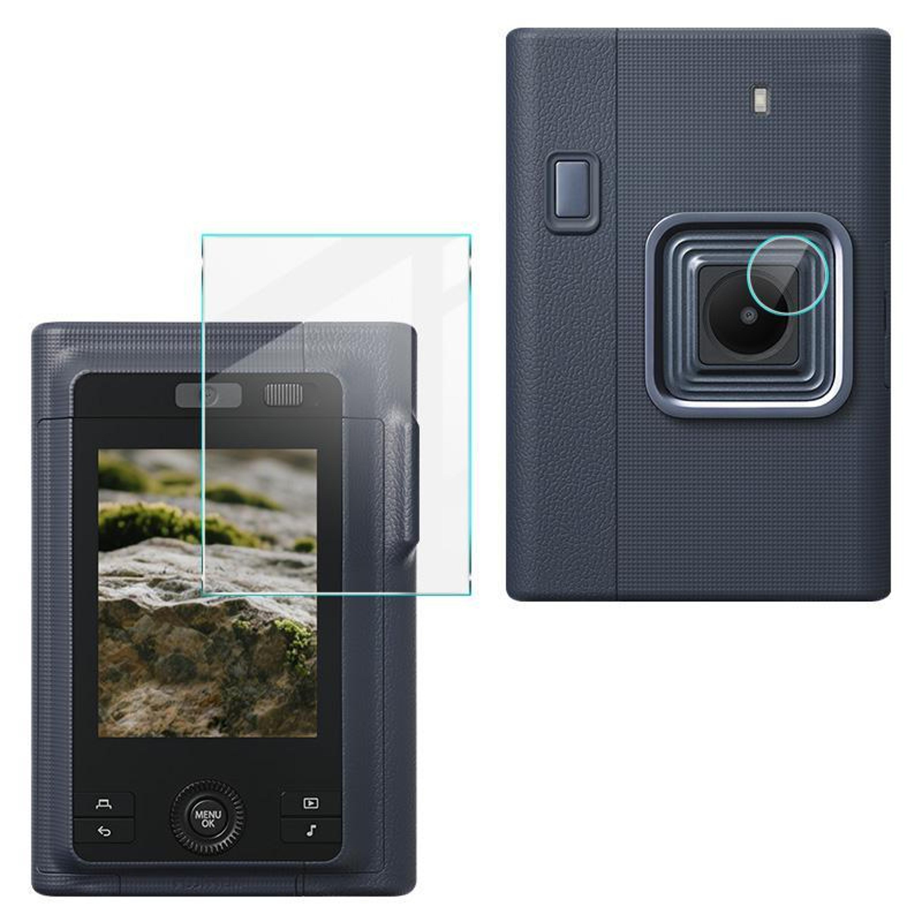 tempered glass screen protector for fujifilm instax mini liplay with lens protection