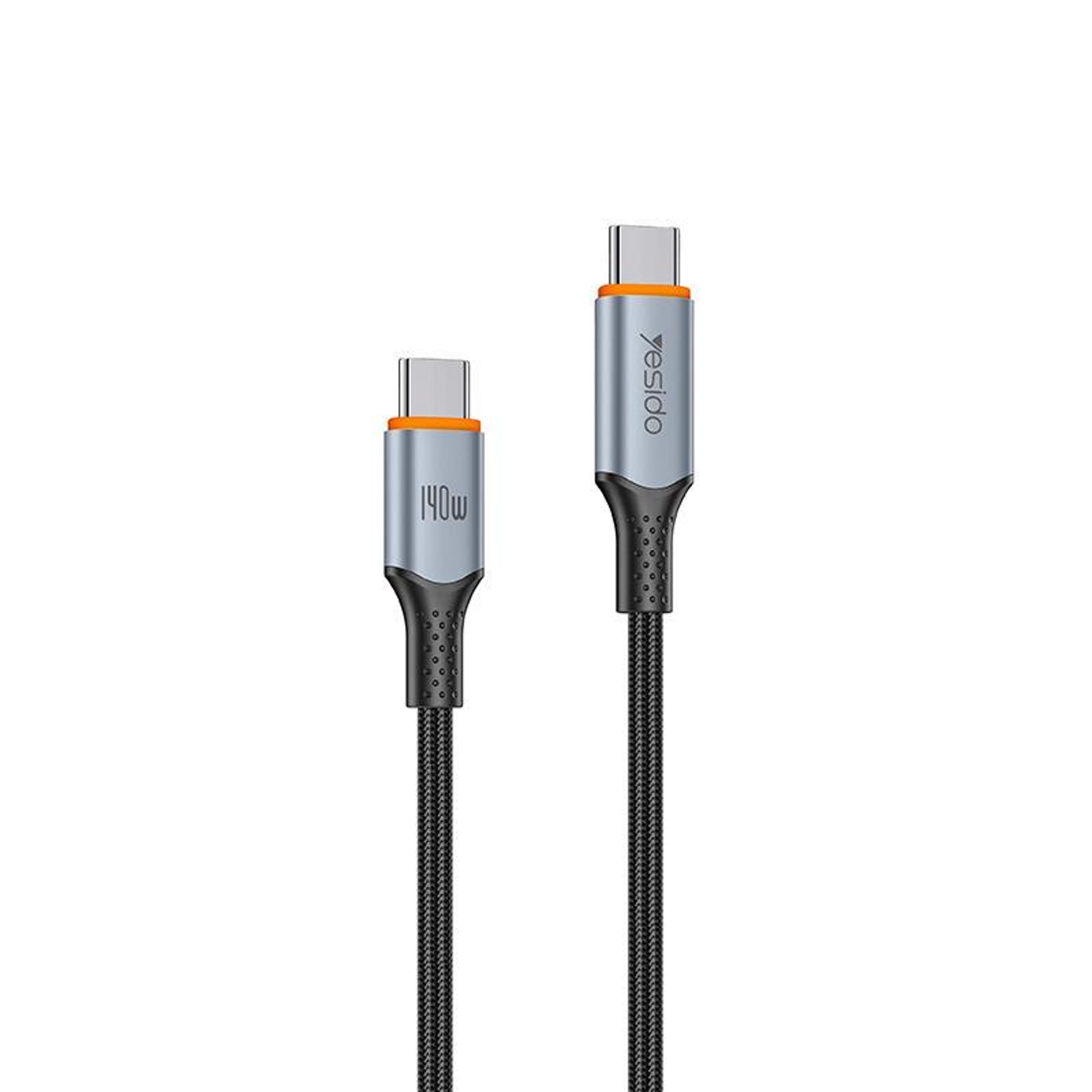 140w usb c fast charging cable 1.2m braided type c charger cord