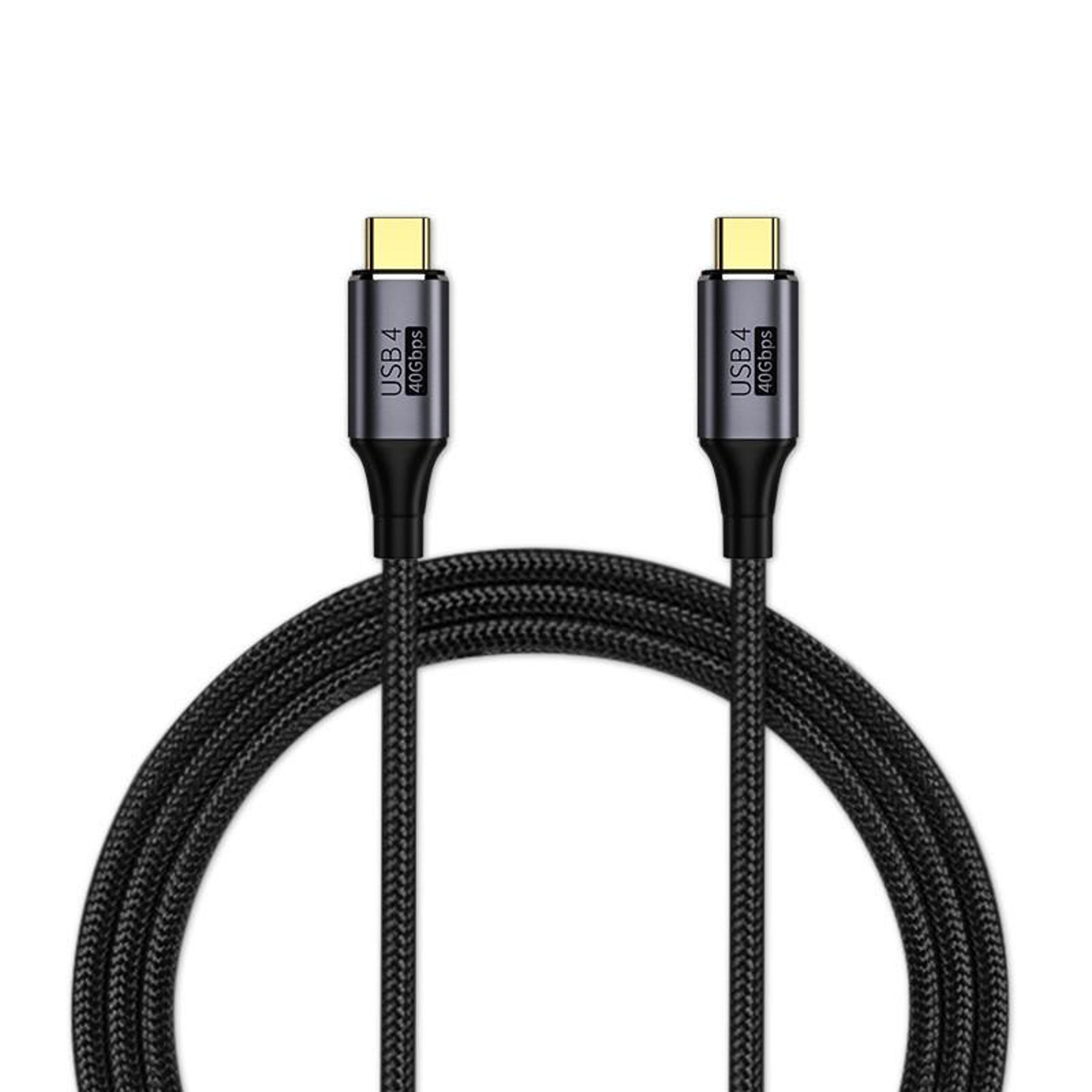 100w fast charging type c to type c nylon braided cable with 8k support