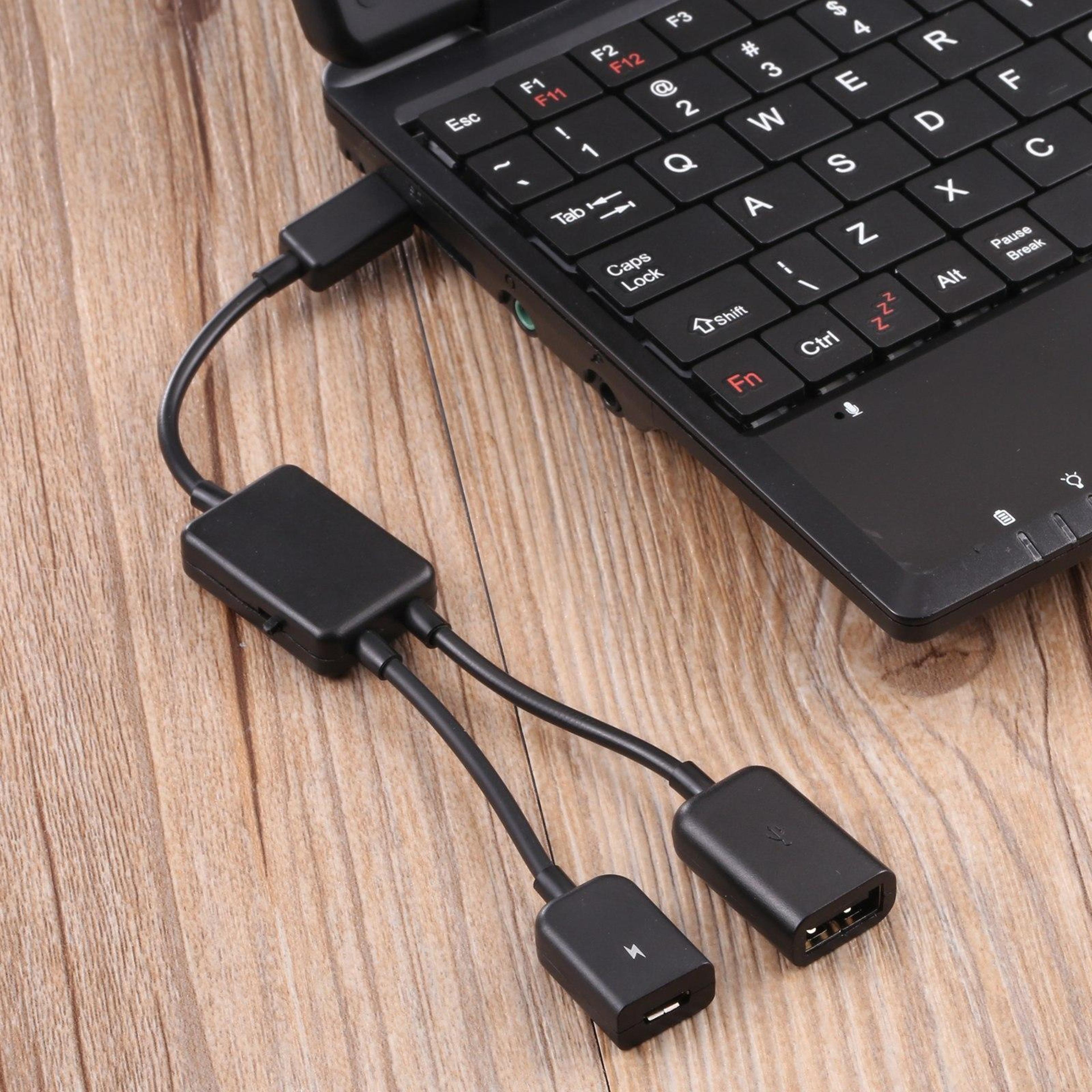 1 to 2 micro usb otg adapter cable usb hub for android devices