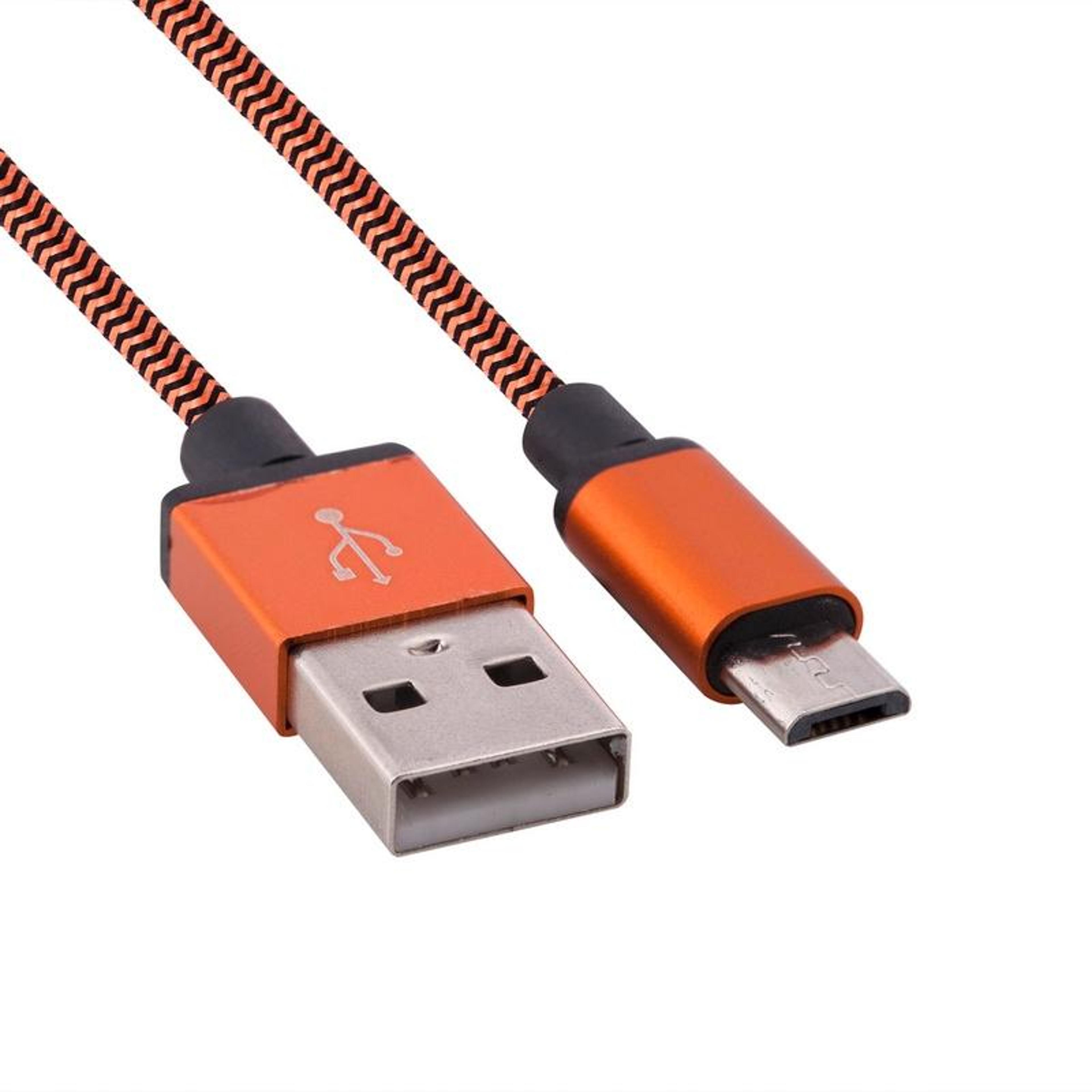 braided micro usb cable fast charging & usb 2.0 data sync