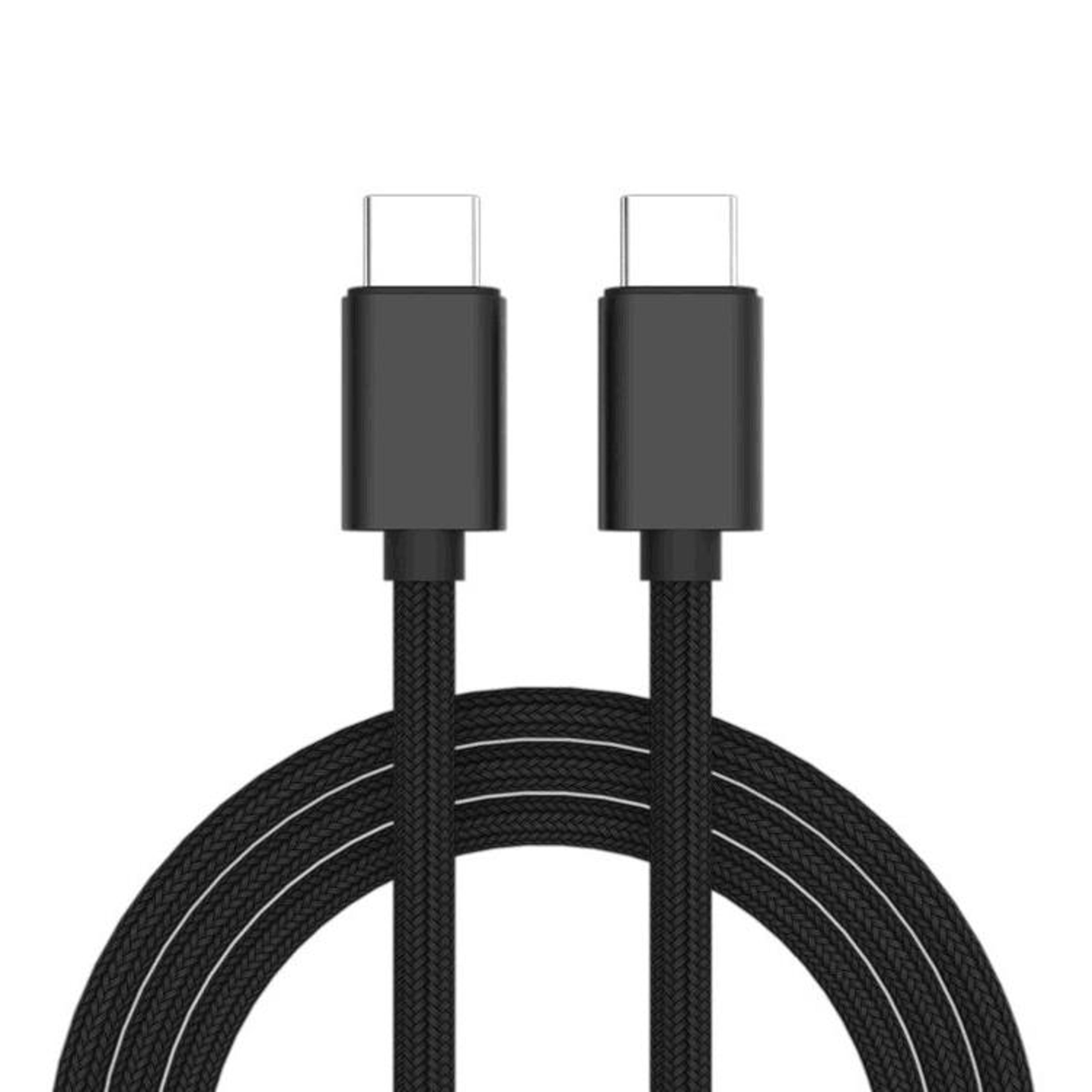 premium 60w pd usb c to usb c braided fast charging cable