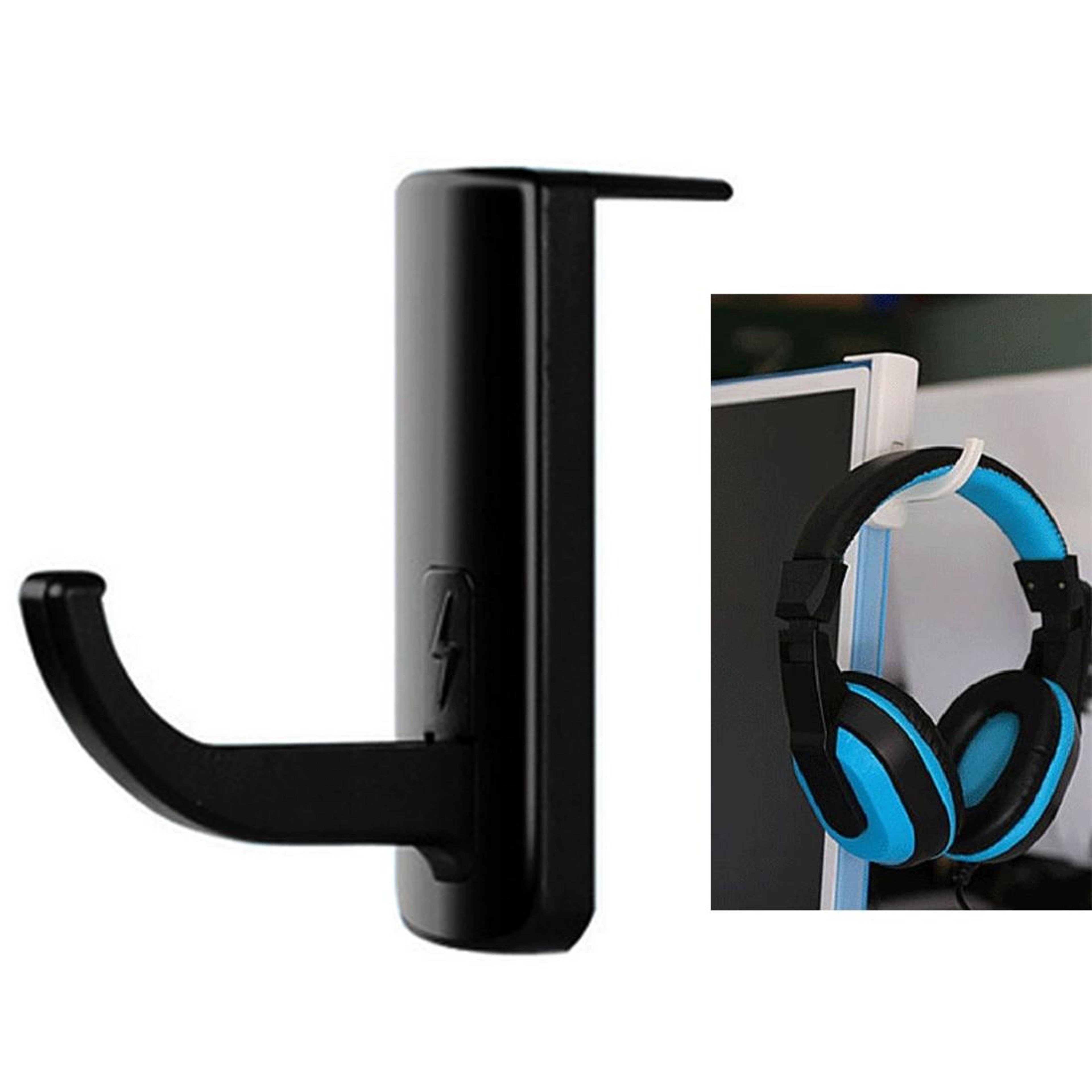 universal headphone hanger for monitor & desk compact headset holder with strong adhesive