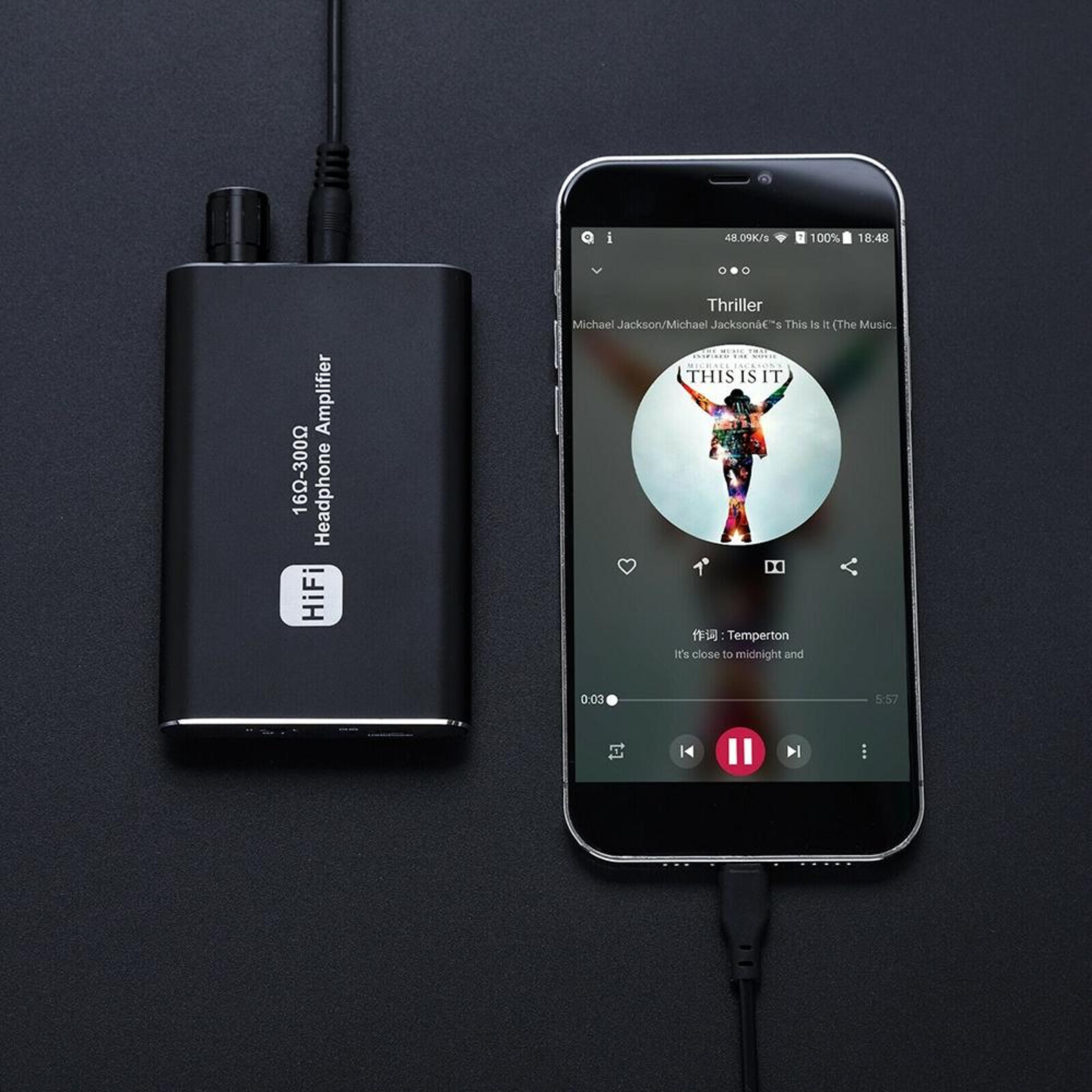 portable bass boost headphone amplifier for hifi audio & gaming headsets