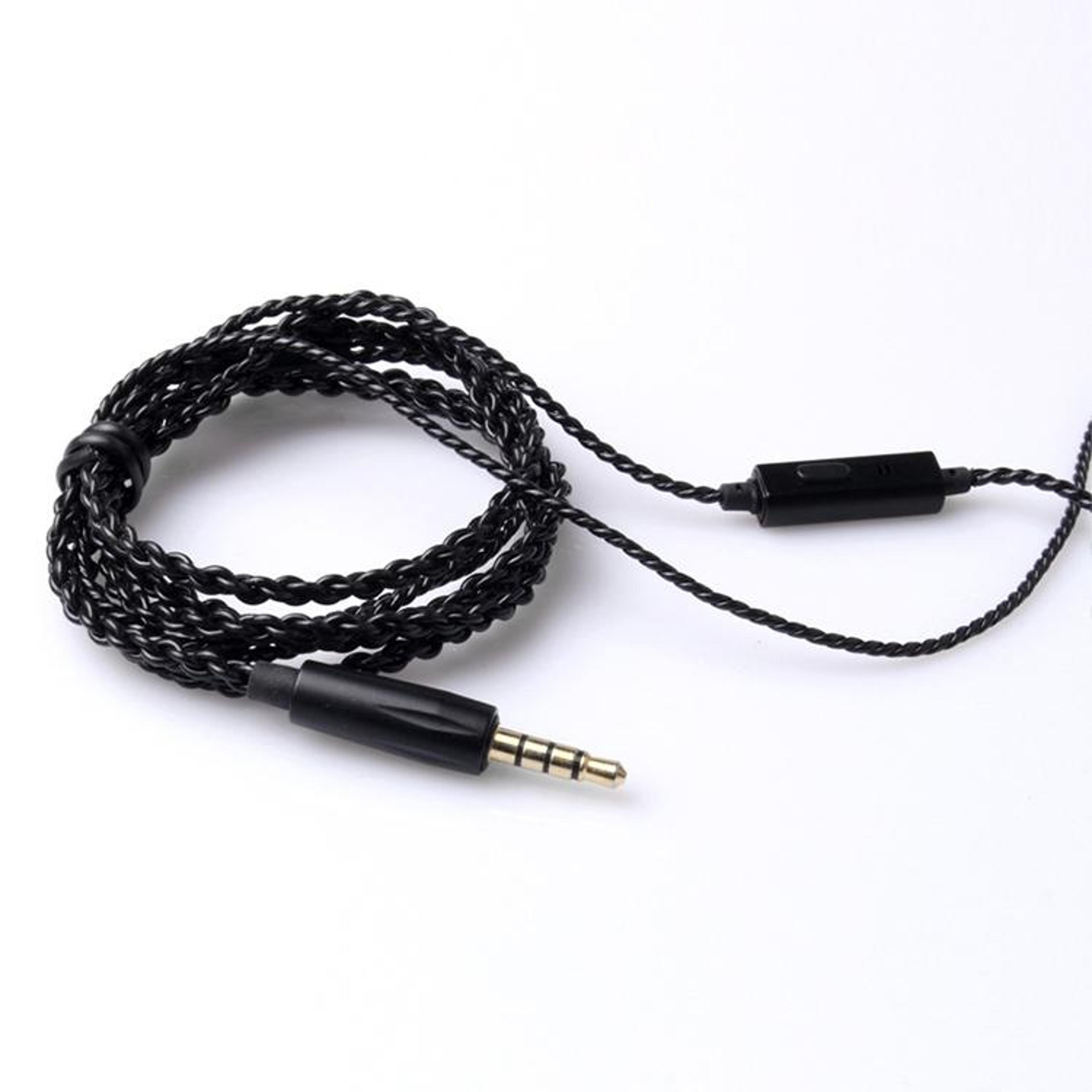 trn 56 core ofc headphone cable with mic 3.5mm lossless audio upgrade cable