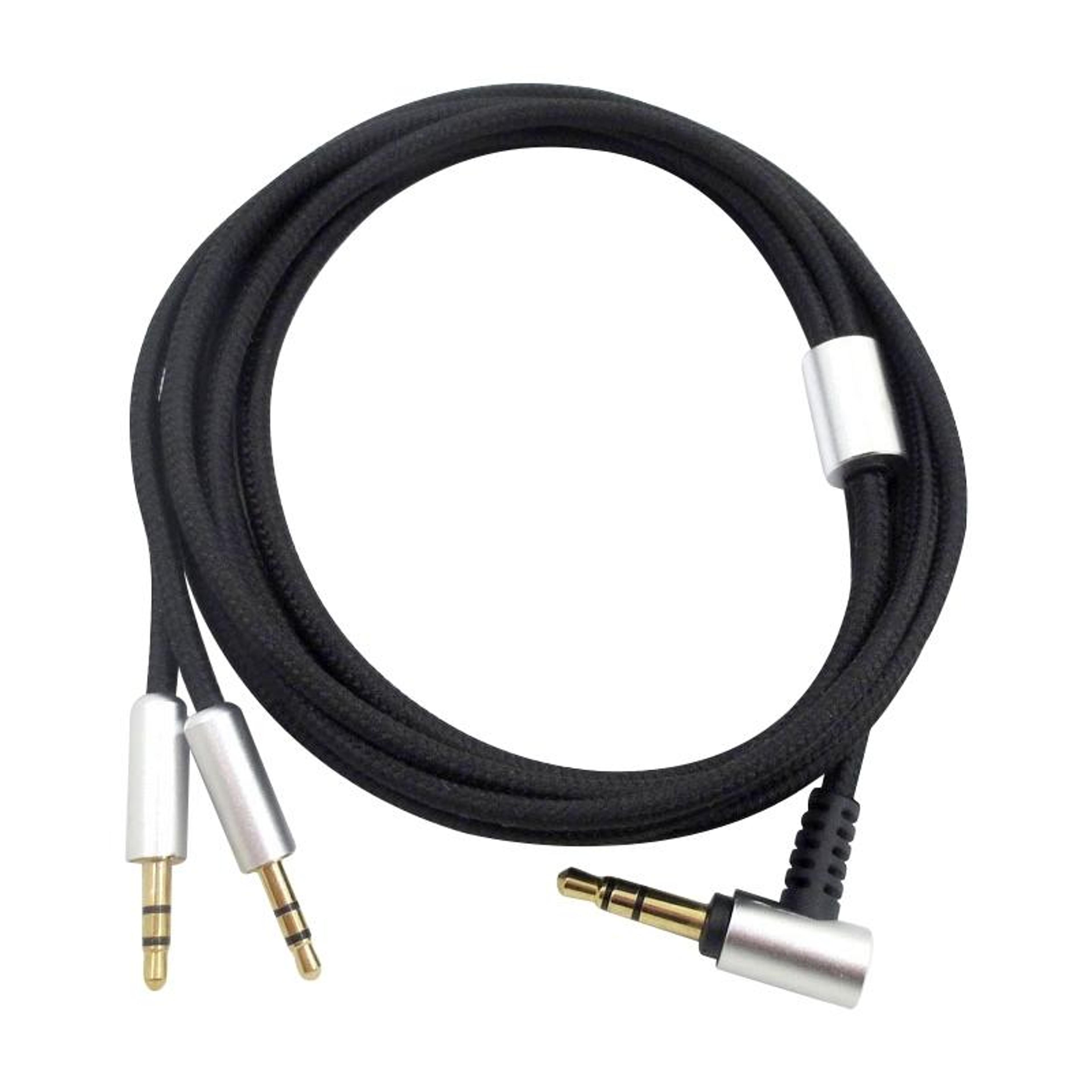 sol republic master tracks replacement audio cable 3.5mm to dual 2.5mm for v8 v10 v12 x3 headphones