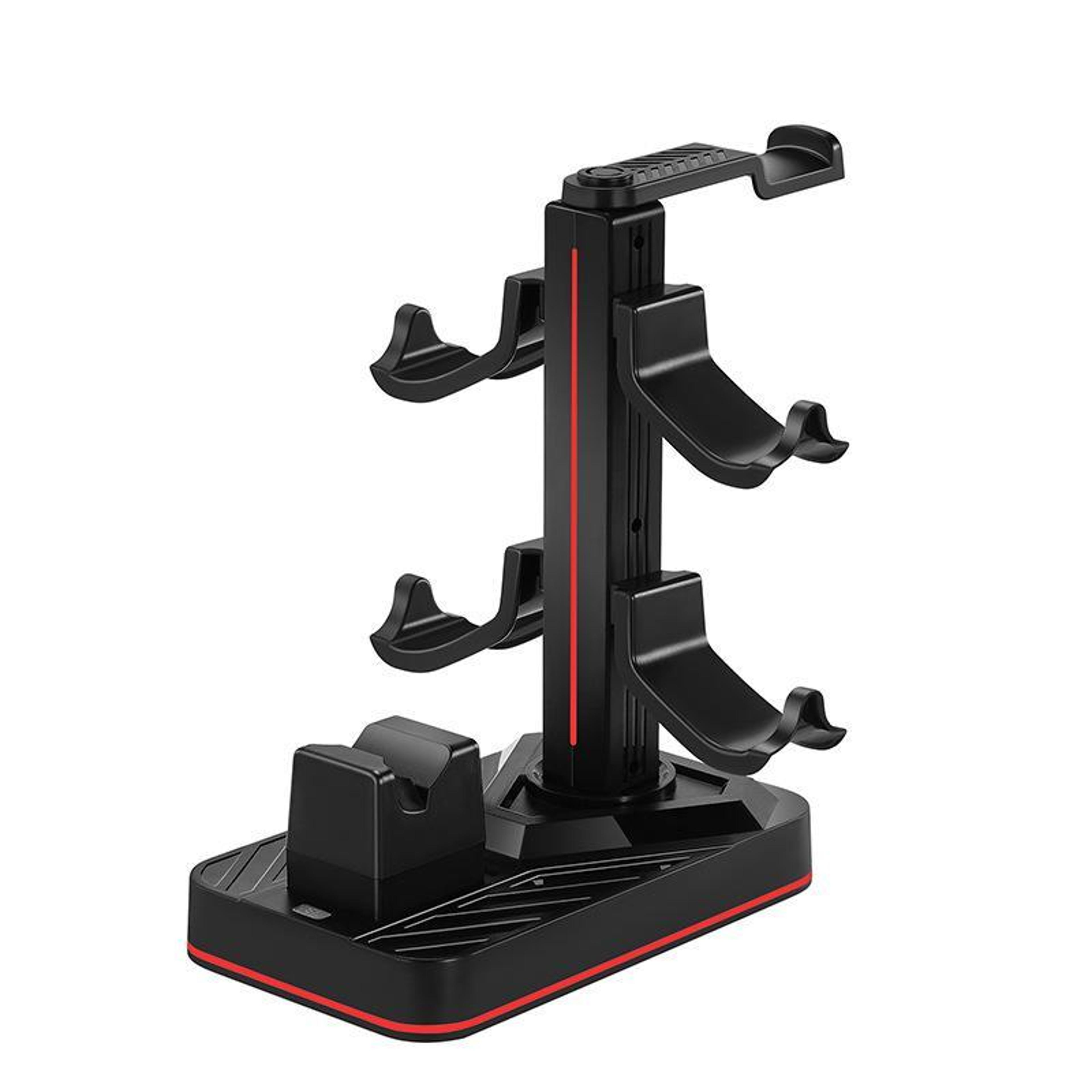 nintendo switch 2 pro controller charging dock & headset storage stand with led usb hub