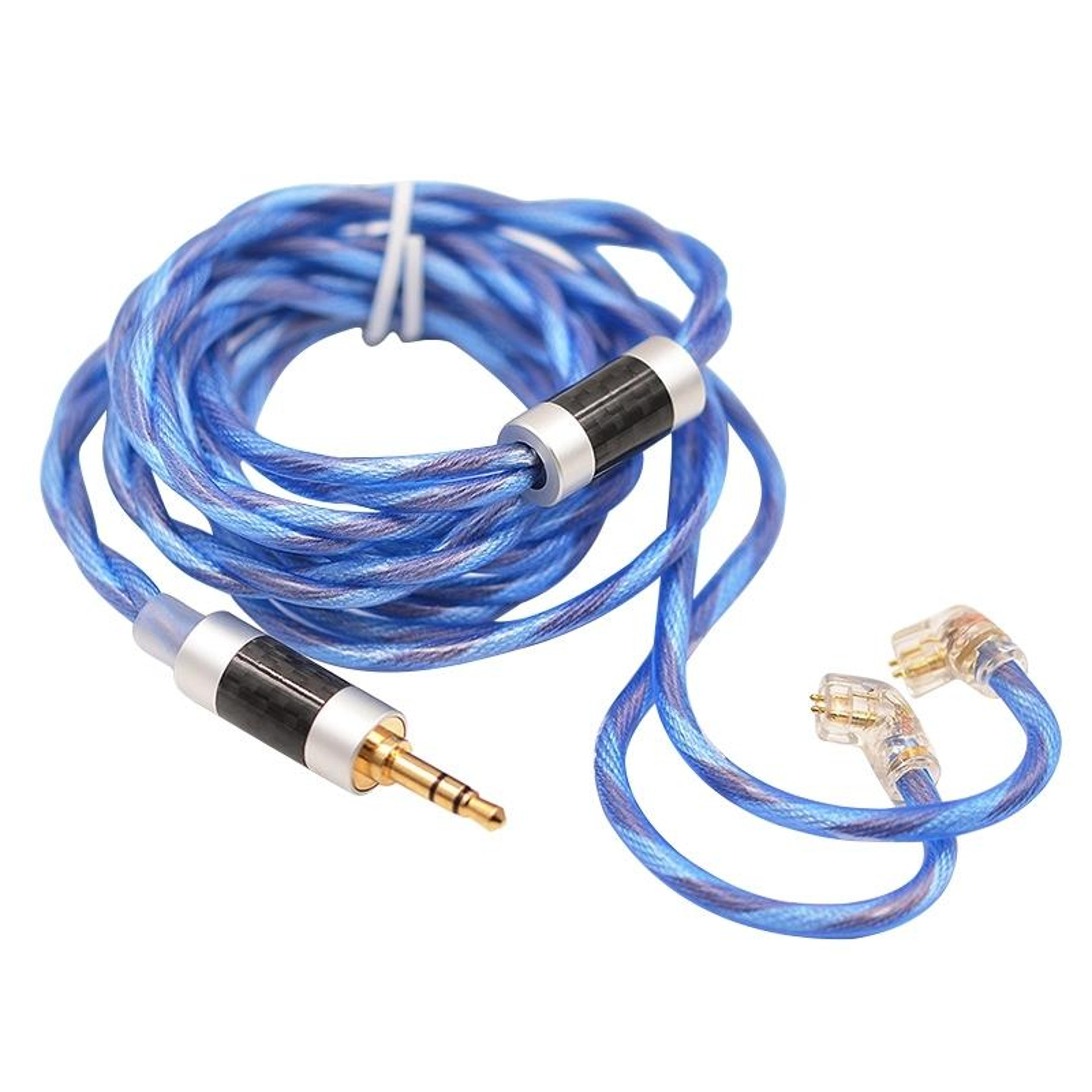 kz 498 core 2pin headphone upgrade cable with 3.5mm plug for clear hifi sound