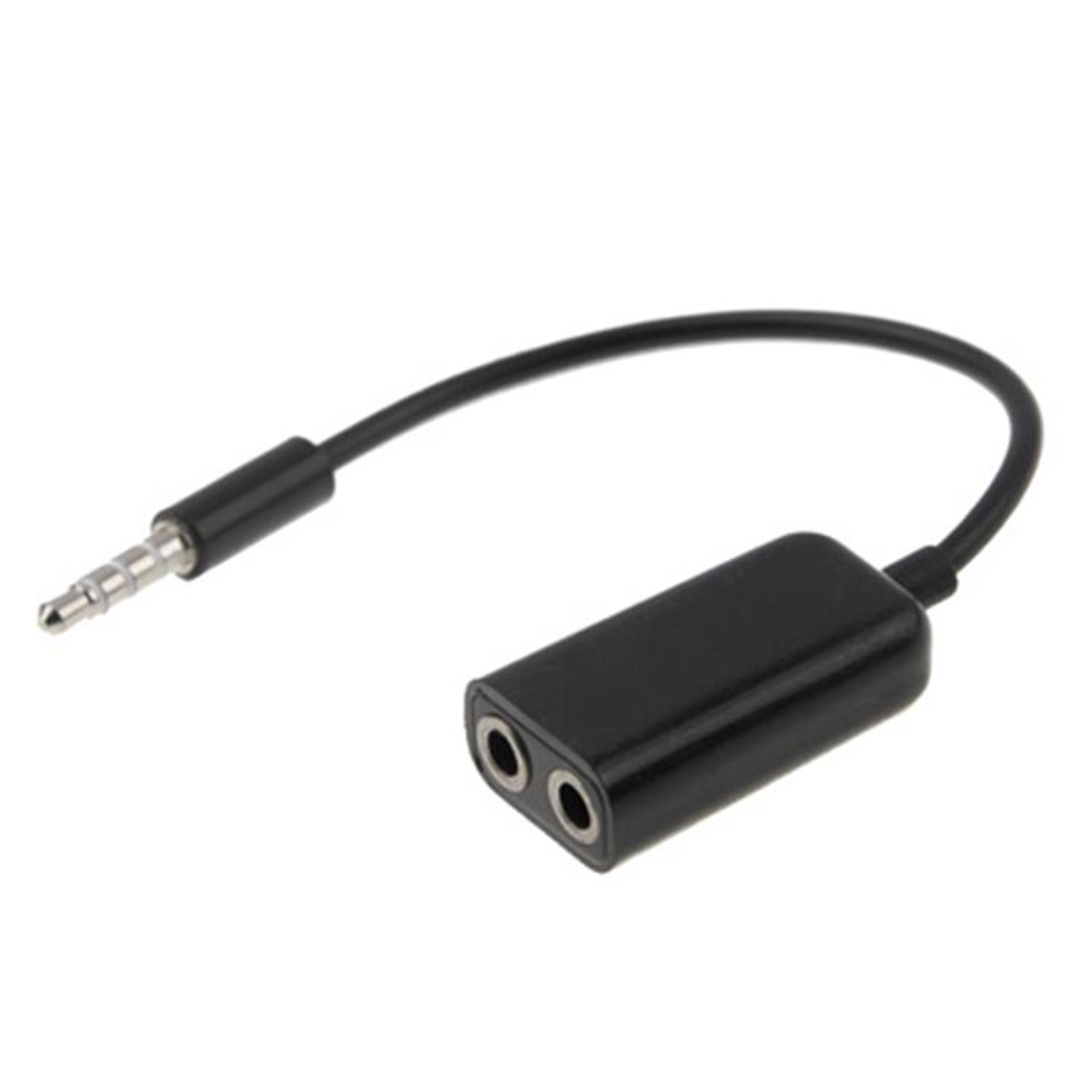 dual 3.5mm headphone splitter cable for phones, tablets & car stereo audio sharing
