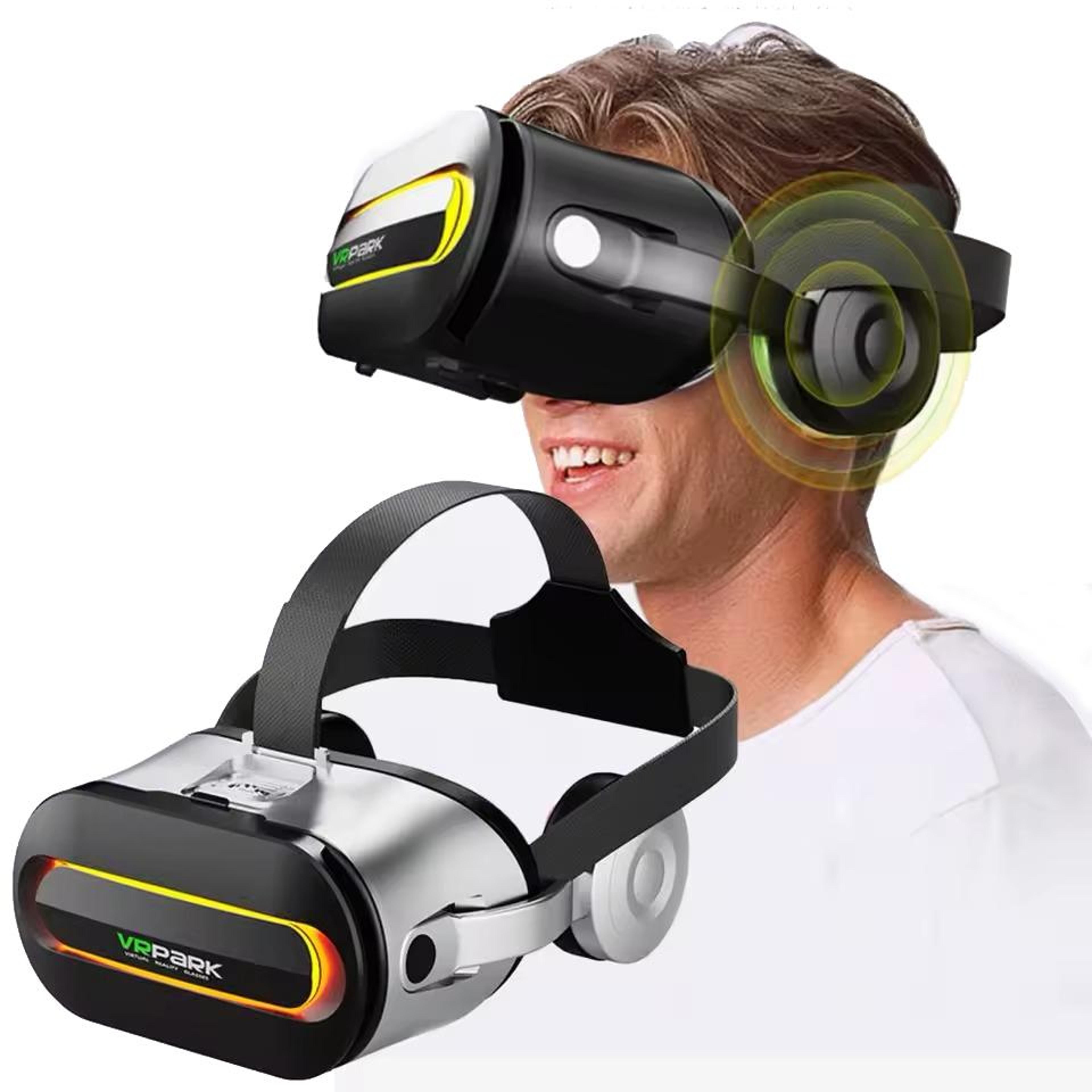 vrpark j60 vr headset with bluetooth audio & blue light protection for iphone and android