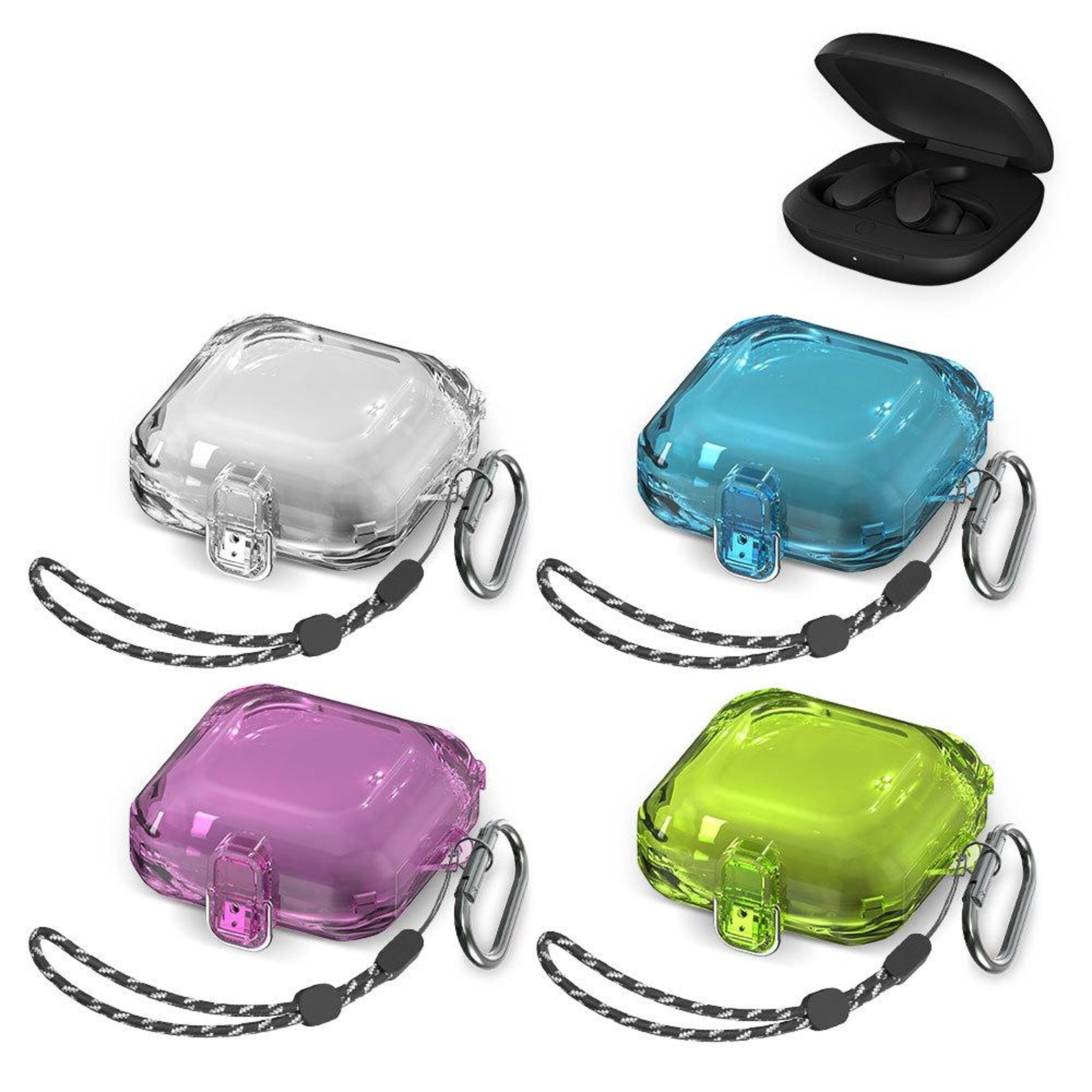 magsafe protective case for beats fit pro with auto switch support & anti lost lanyard