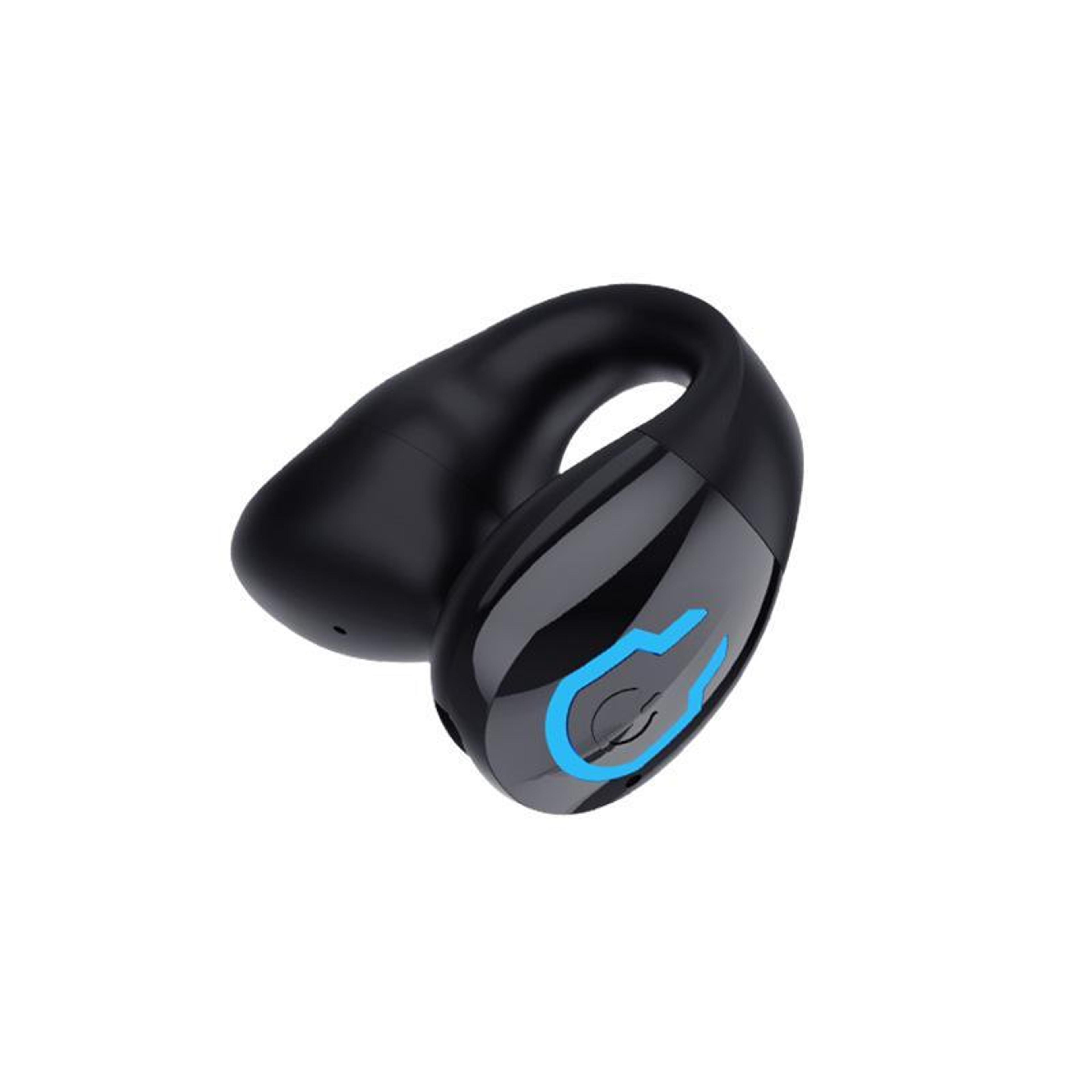 bluetooth 5.4 sports earbuds clip on single ear headset with ipx5 waterproof & 8h playtime