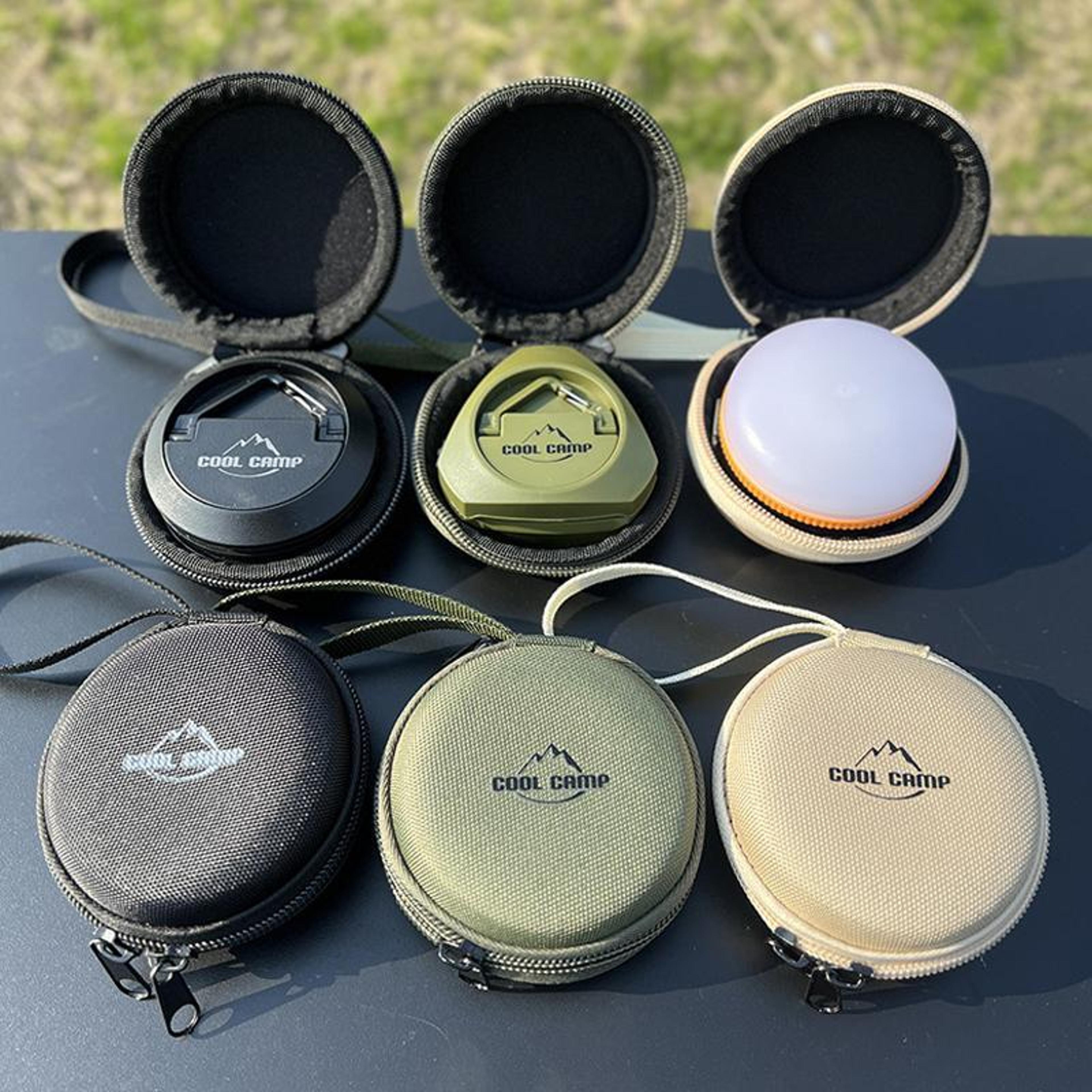 cool camp portable eva headphone case & coin pouch for camping and travel