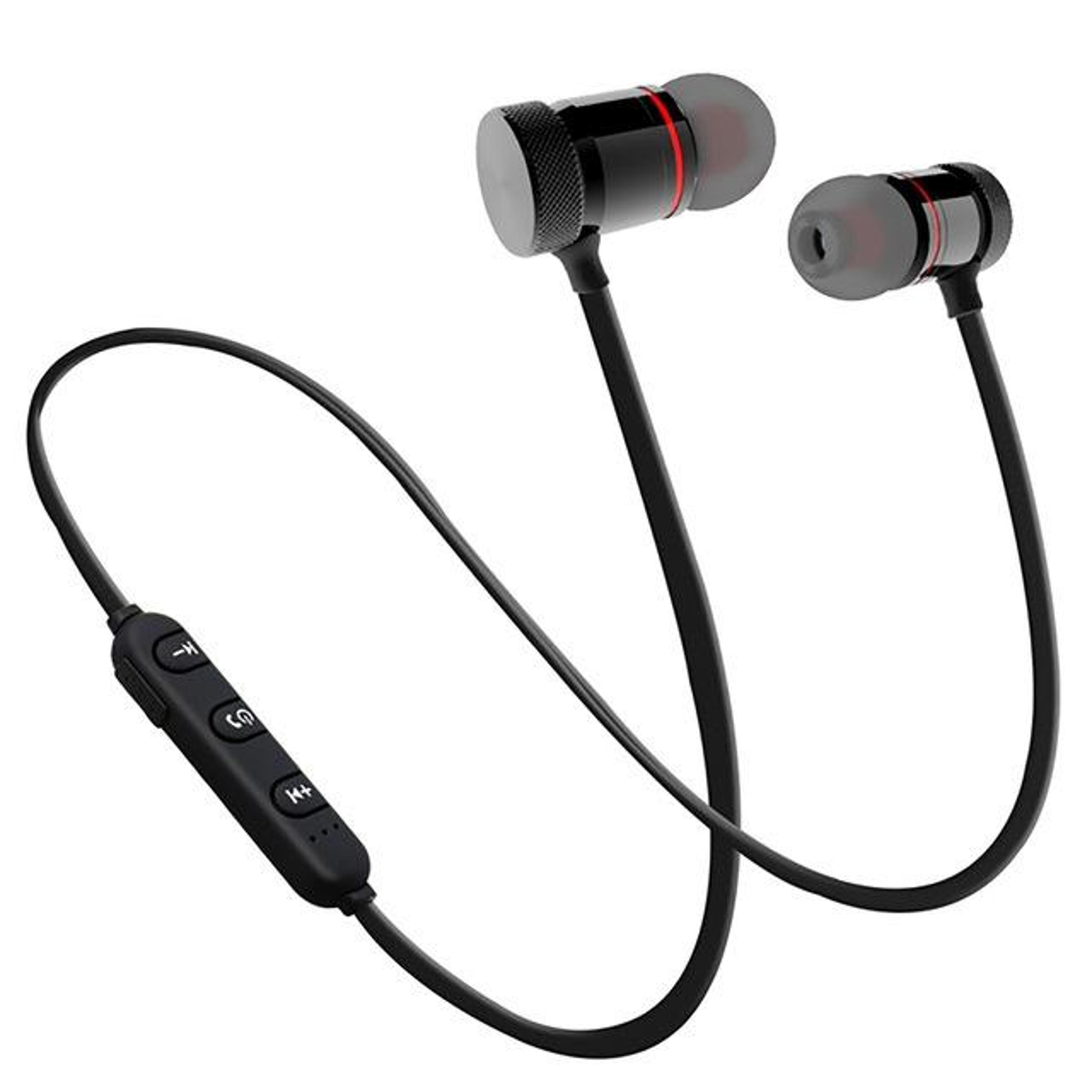moreblue s07 wireless bluetooth earbuds with magnetic neckband & deep bass stereo sound