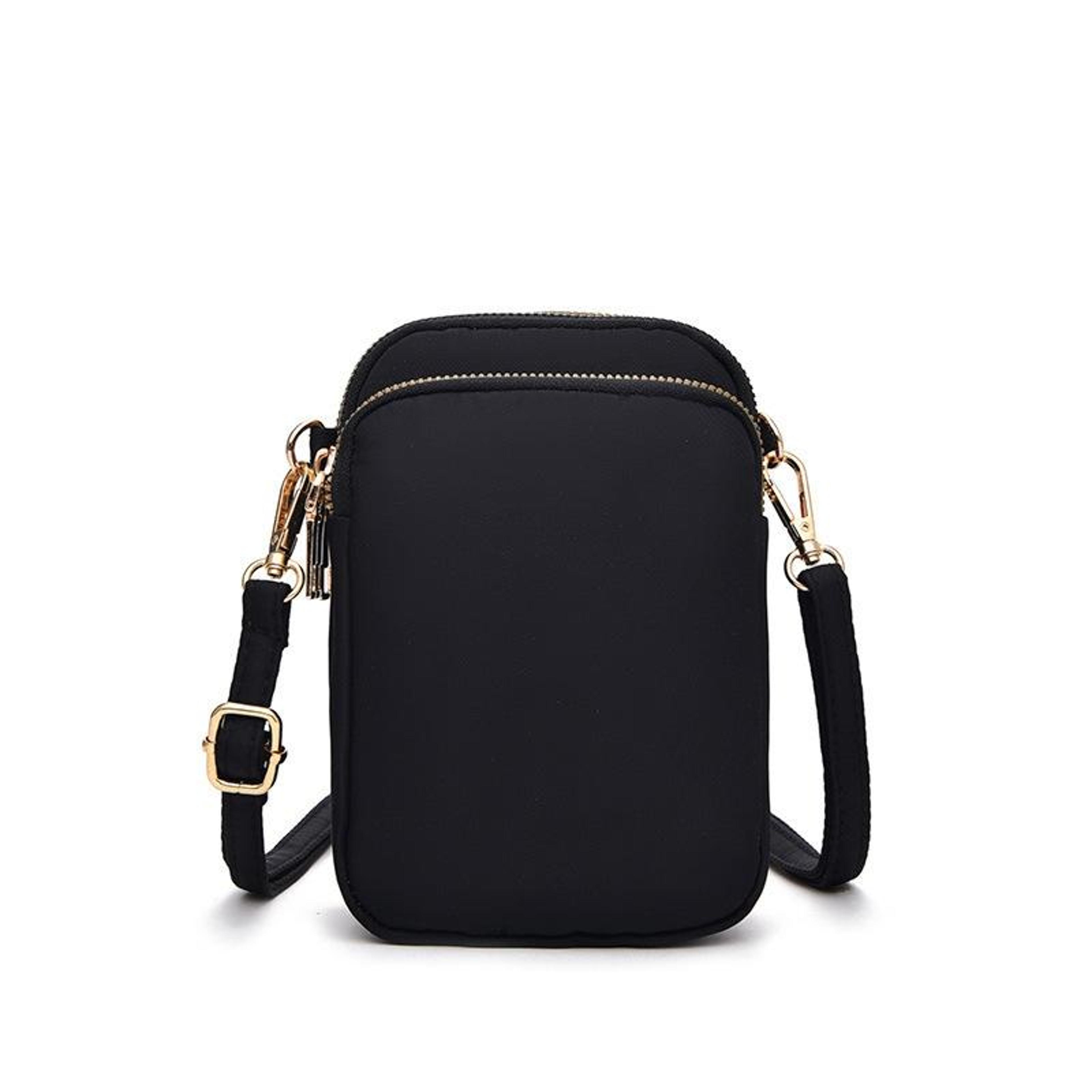 womens waterproof crossbody phone bag with coin purse & headphone port