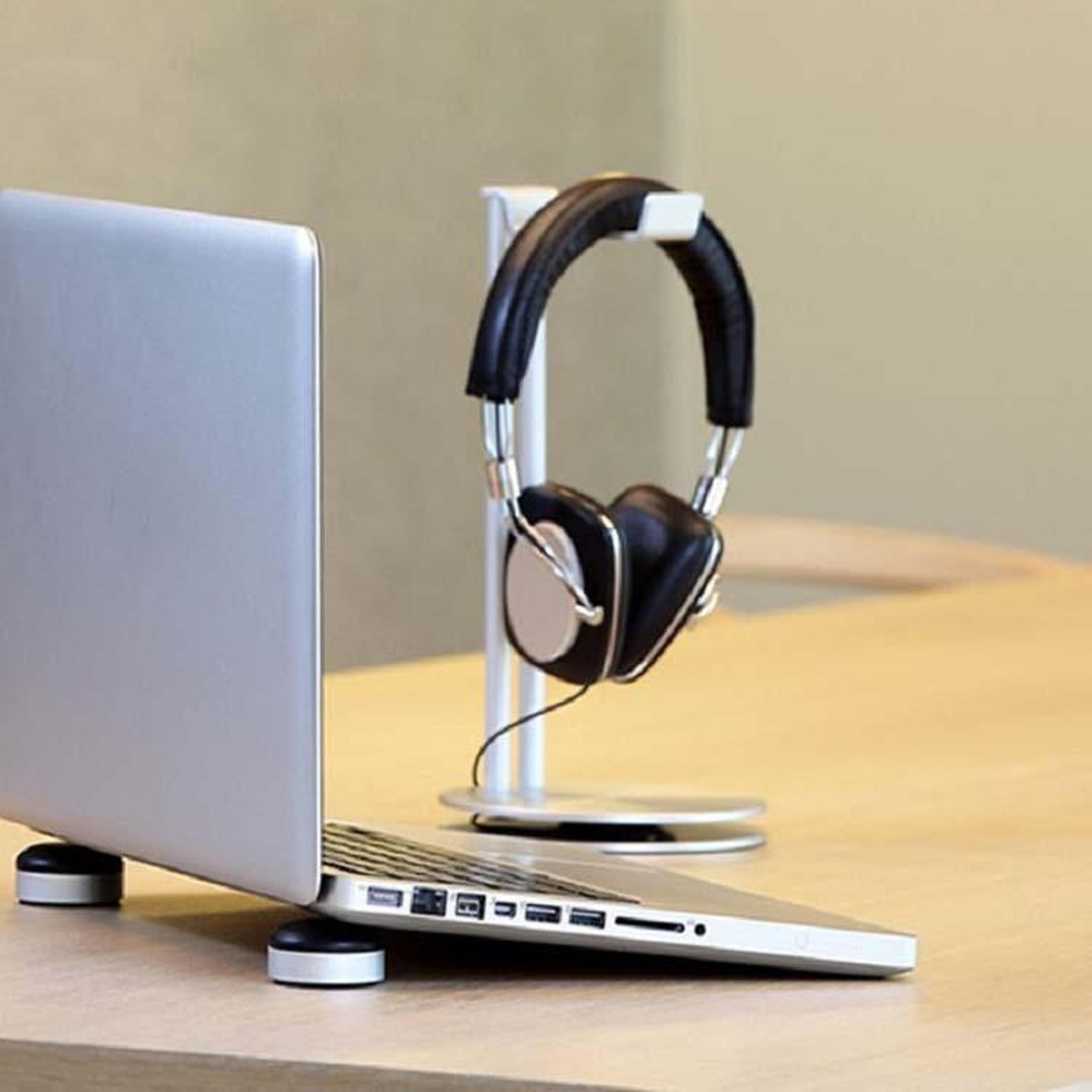dual layer headphone stand aluminum alloy headset holder for desk organization
