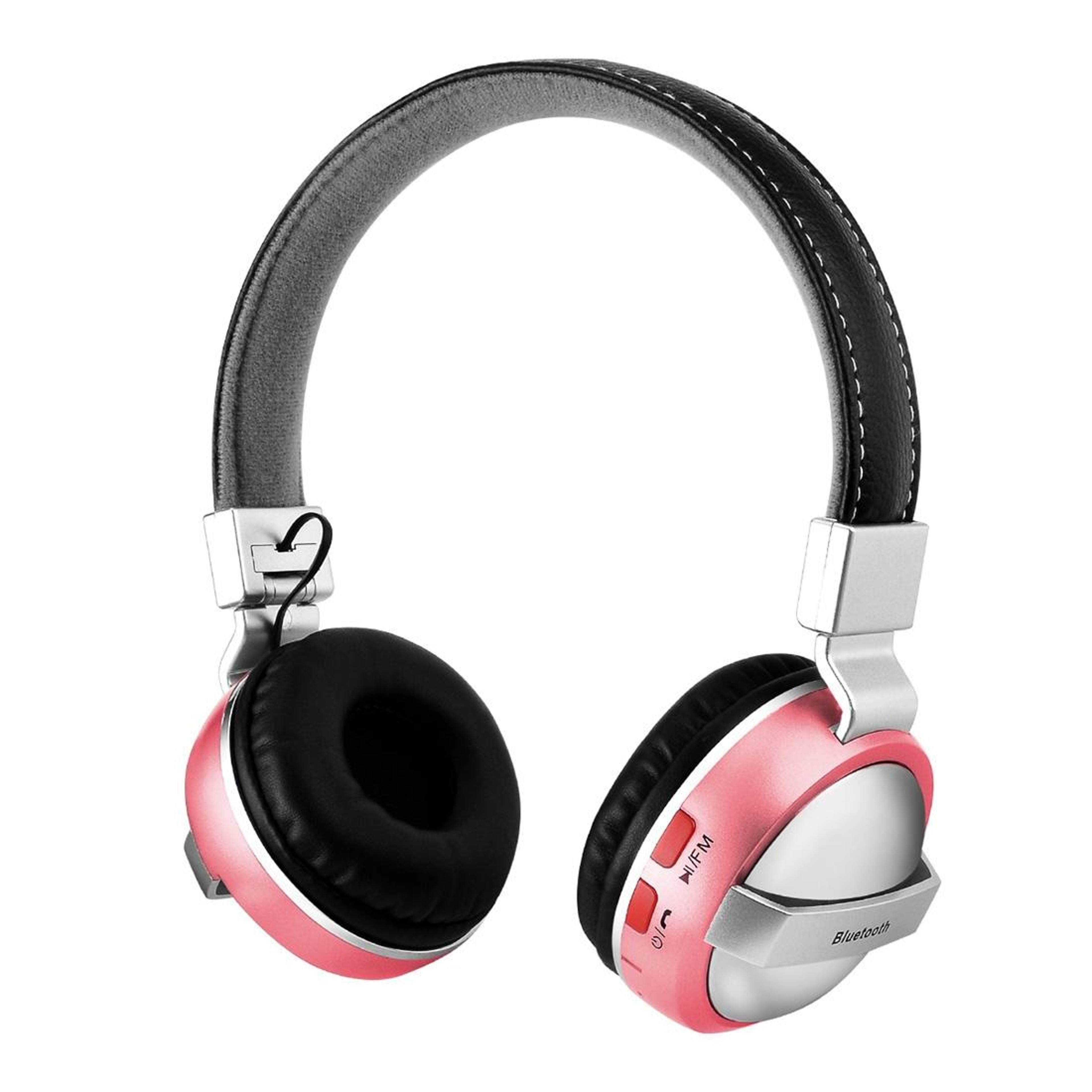 bth 868 wireless bluetooth headphones with fm radio & noise reduction stereo sound