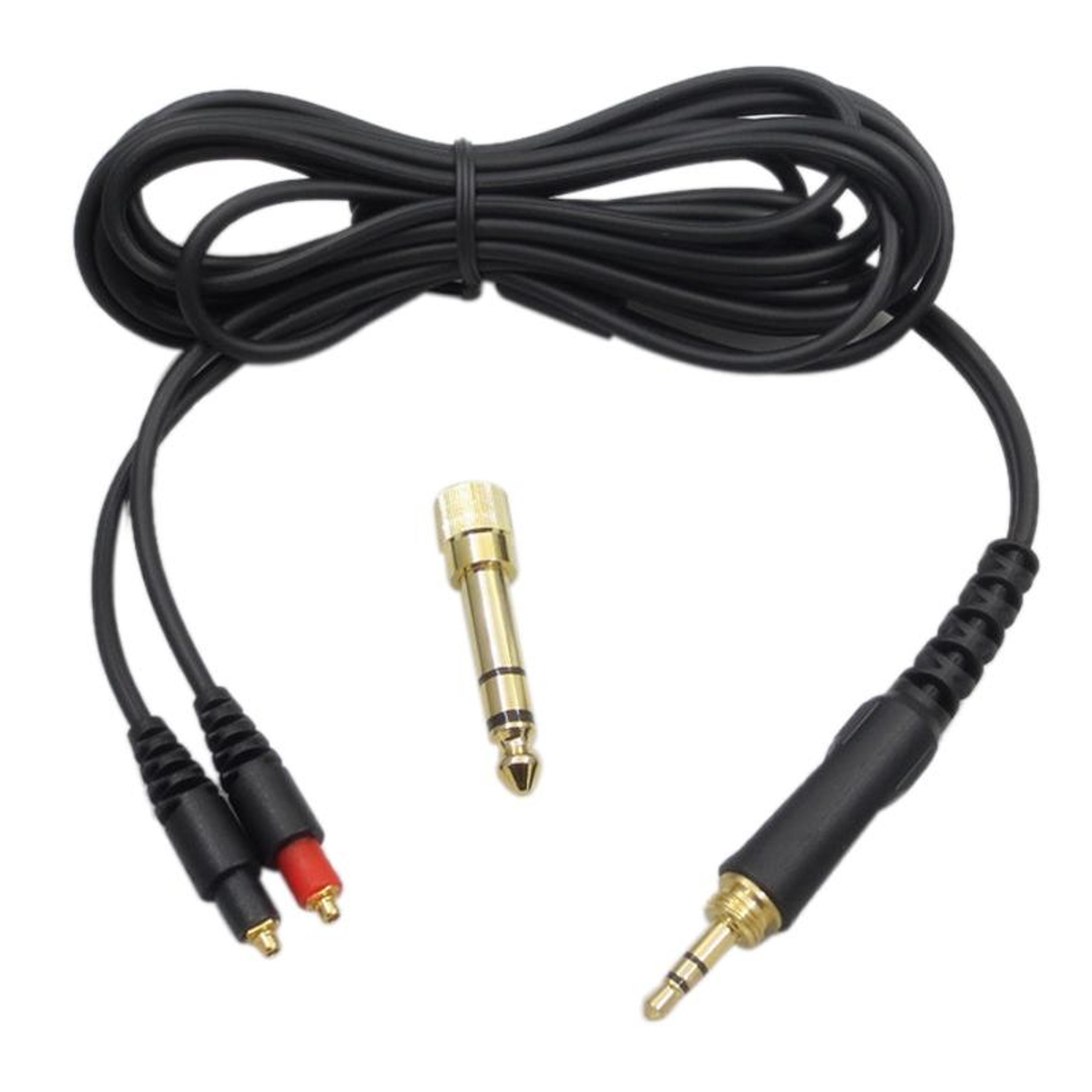 zs0108 mmcx headphone cable for shure srh1440 srh1540 srh1840 with 6.5mm adapter