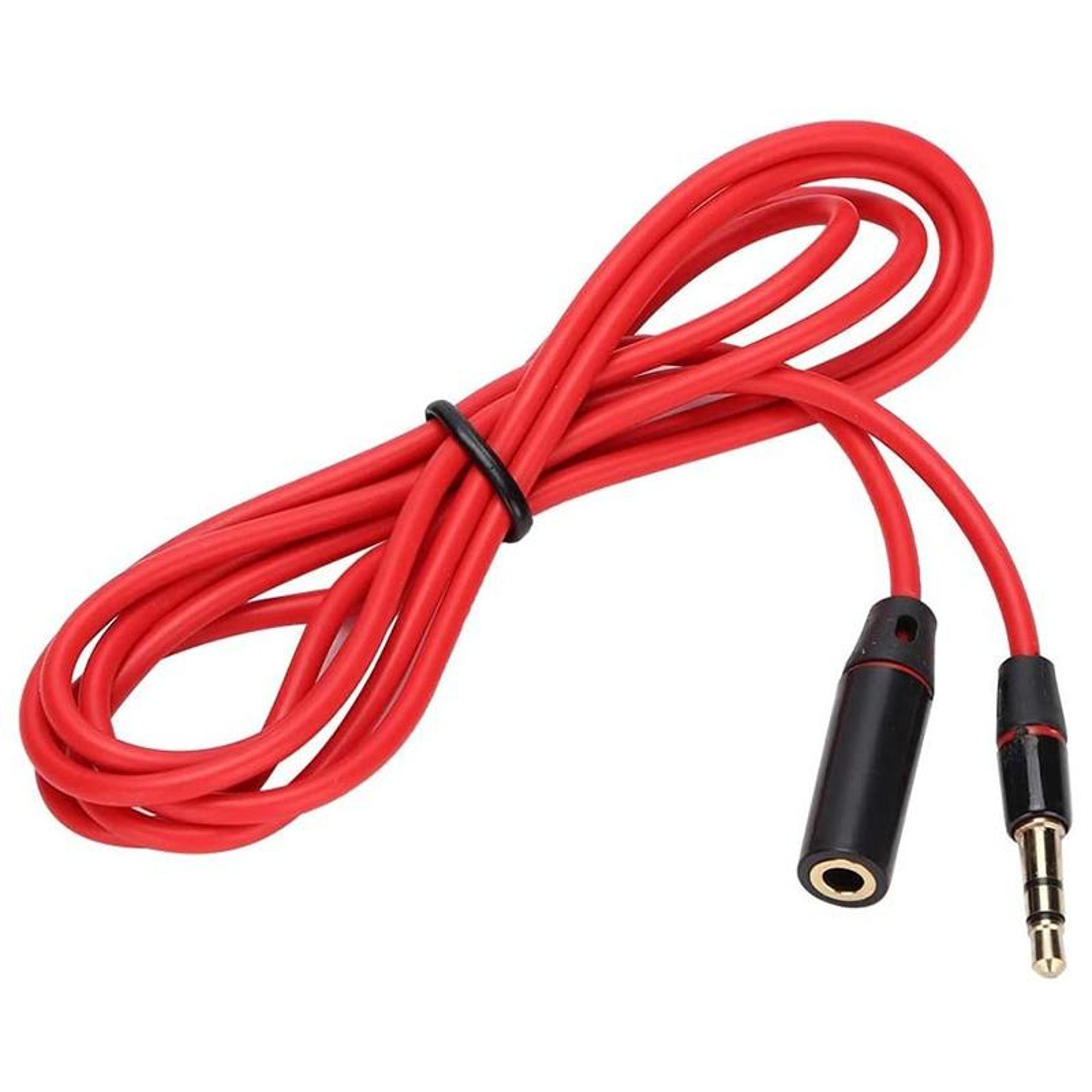 universal 3.5mm aux extension cable for phones, headphones & car stereo
