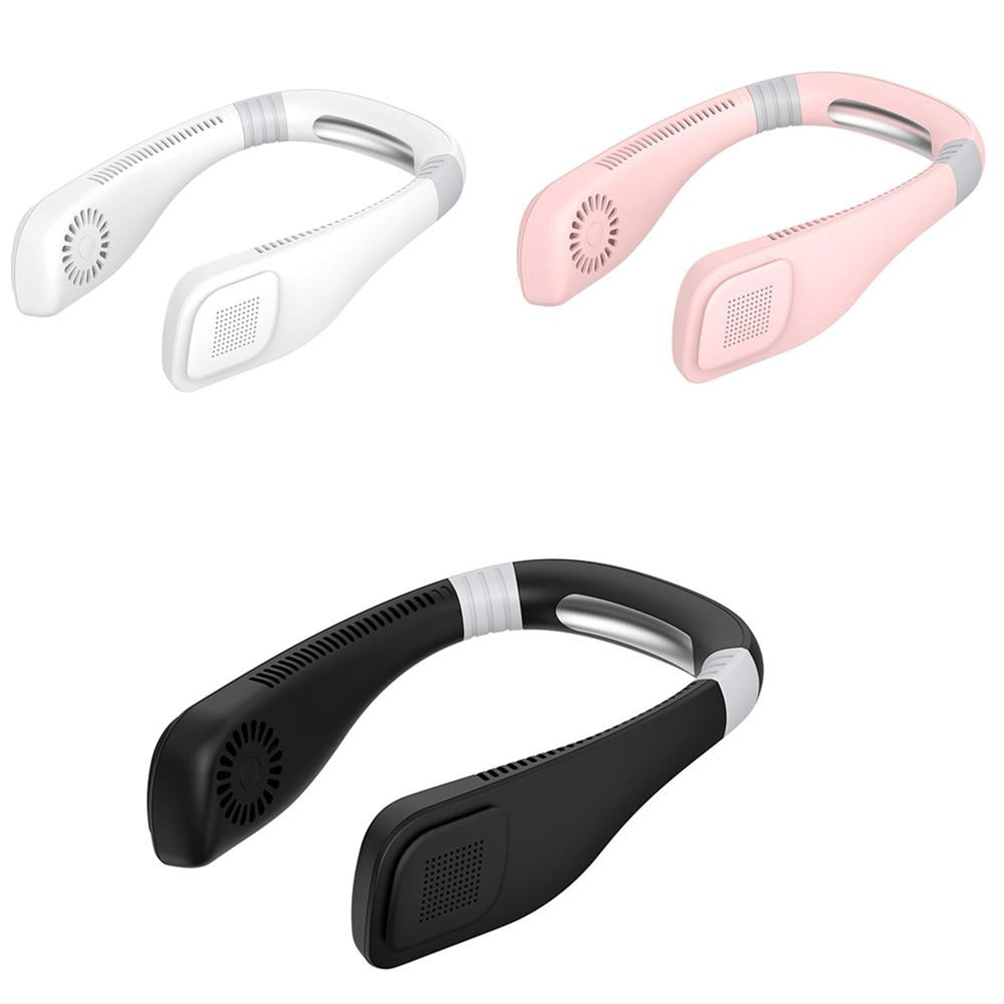 breezewear portable neck fan rechargeable hands free cooling fan with 360° airflow