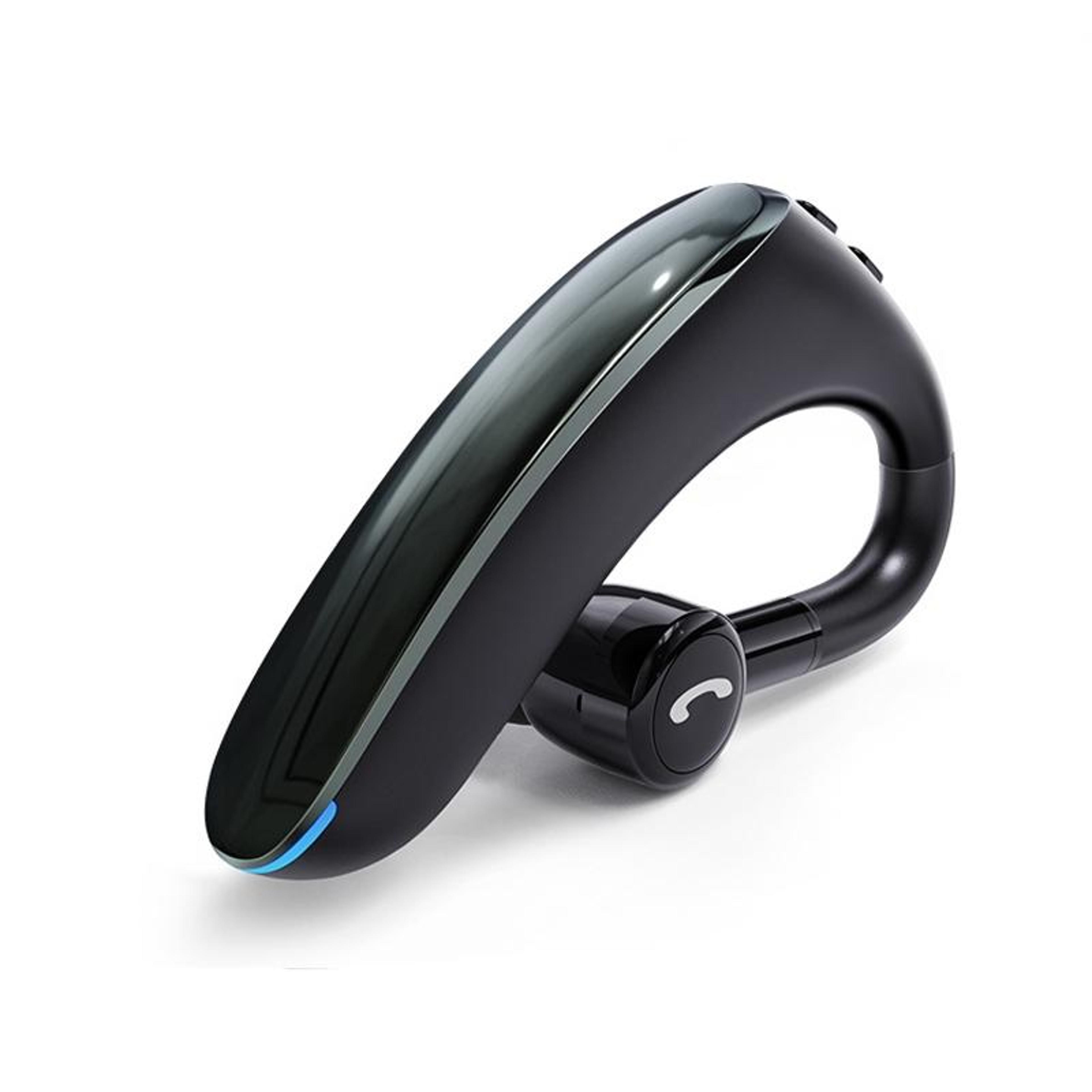 f900 bluetooth 5.0 earhook headset with rotating mic & handsfree calling