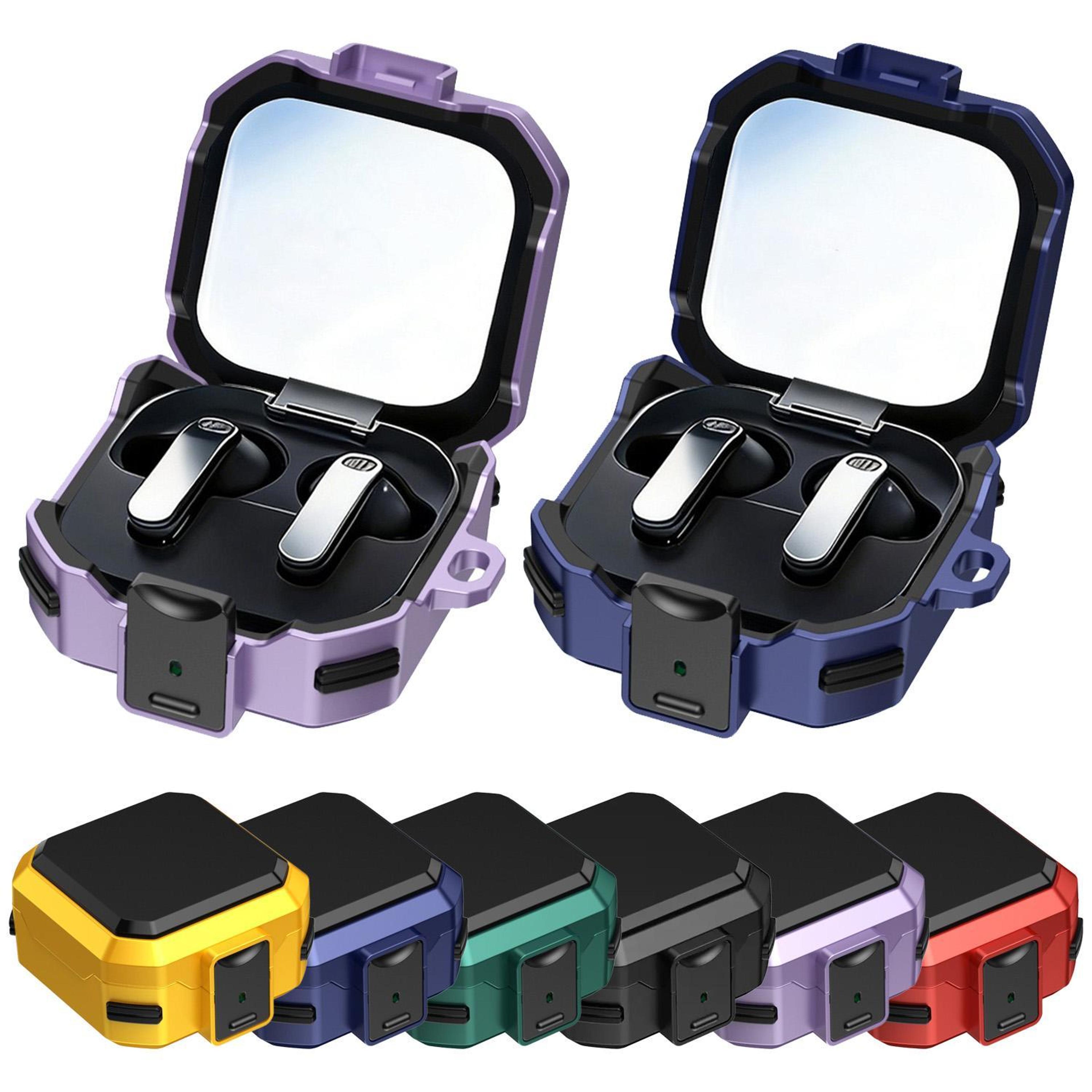 thunder armor protective case for redmi buds 4 & 4 pro with carabiner clip