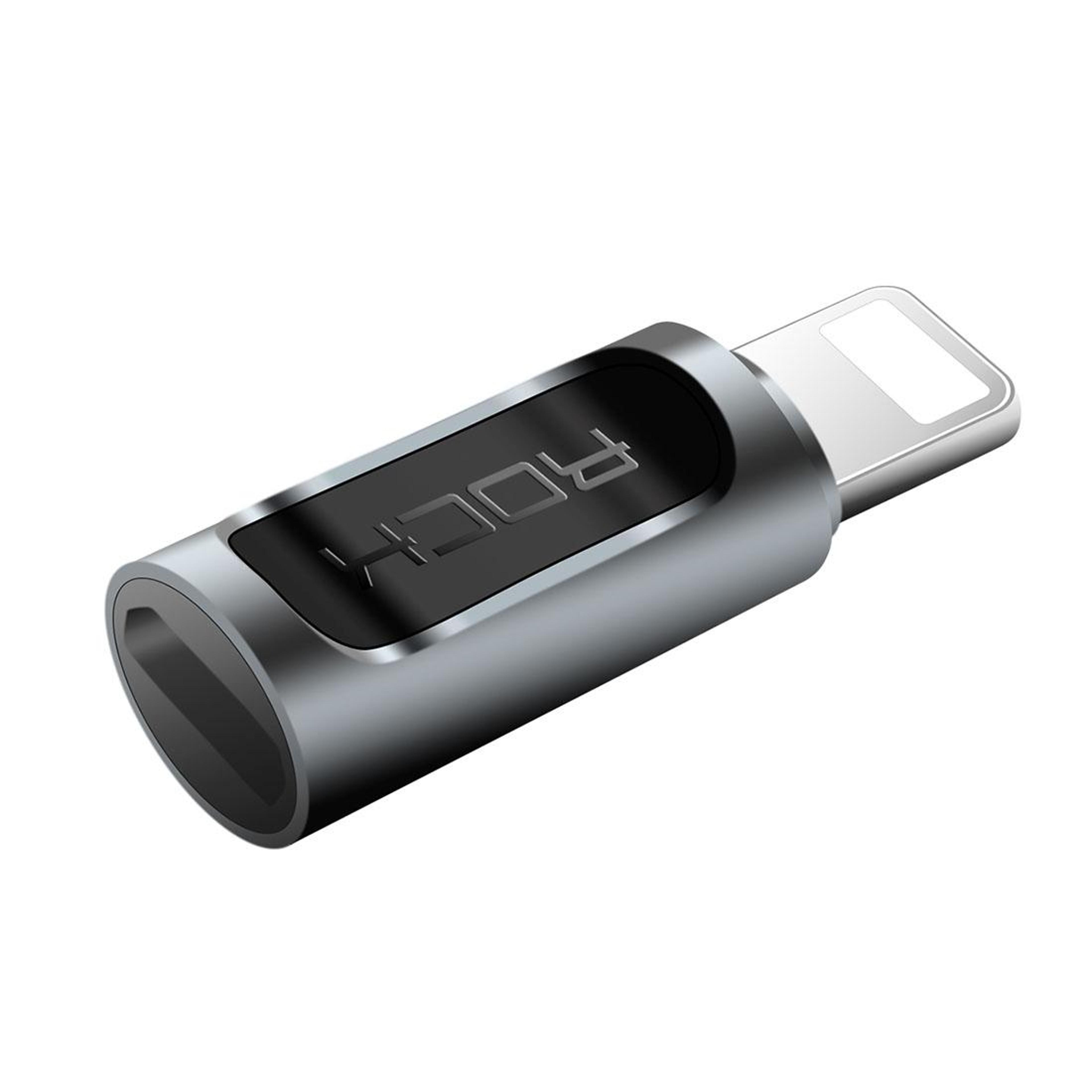 rock usb c to 8 pin audio adapter for headphones with stable hifi sound
