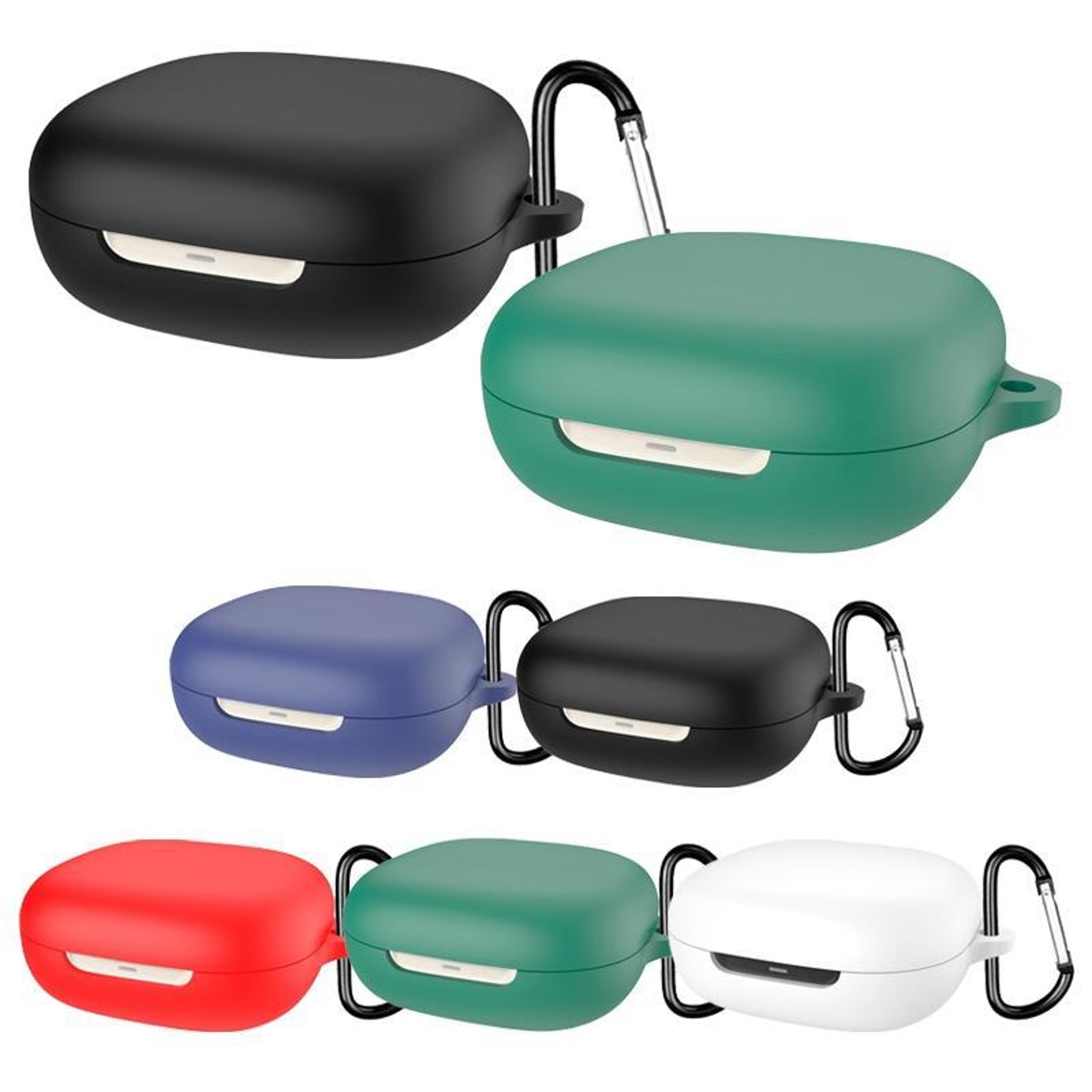 shockproof silicone case for shokz openfit 2 earbuds with keychain clip & charging port access