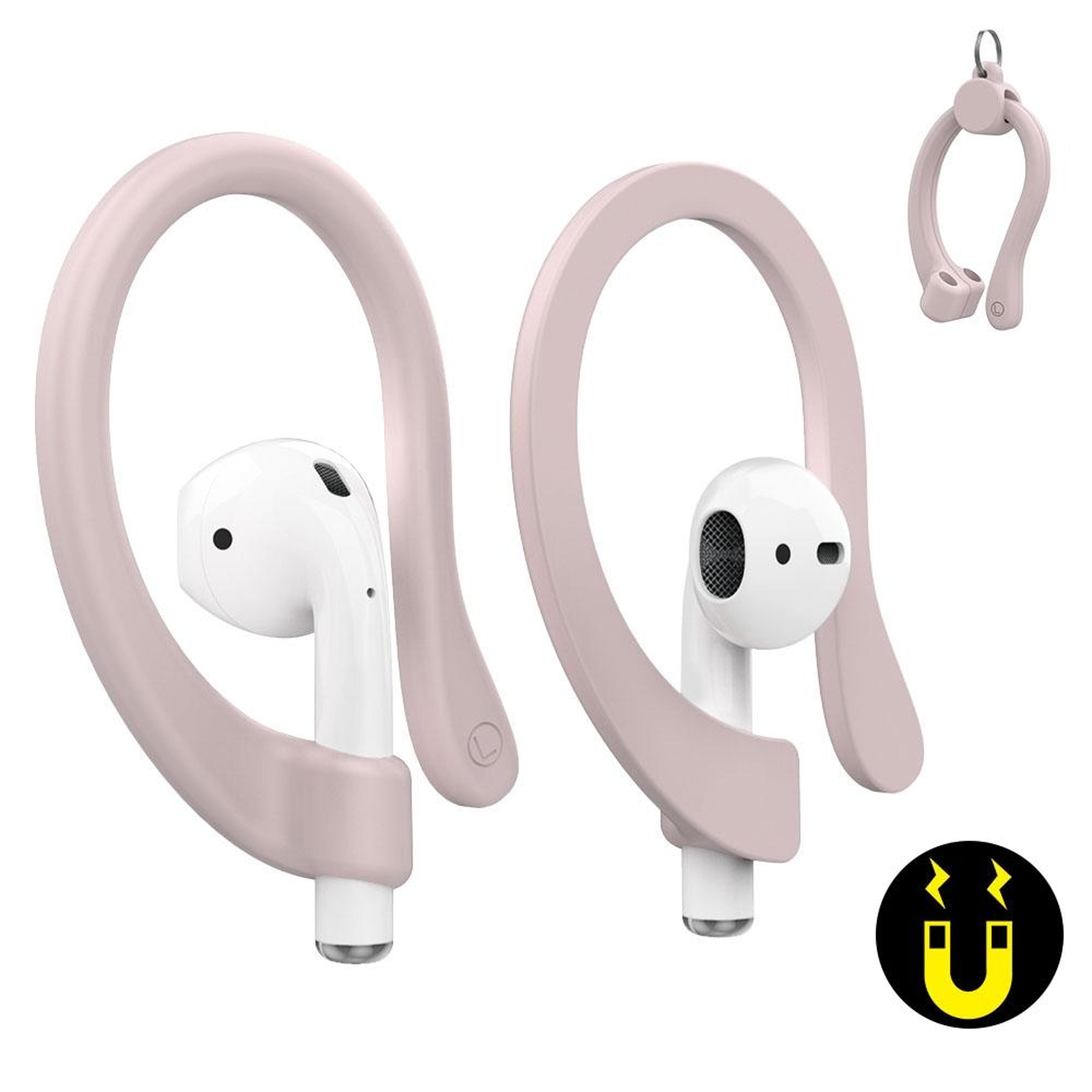 ahastyle magnetic airpods ear hooks silicone anti loss holders for airpods pro & airpods 1/2/3