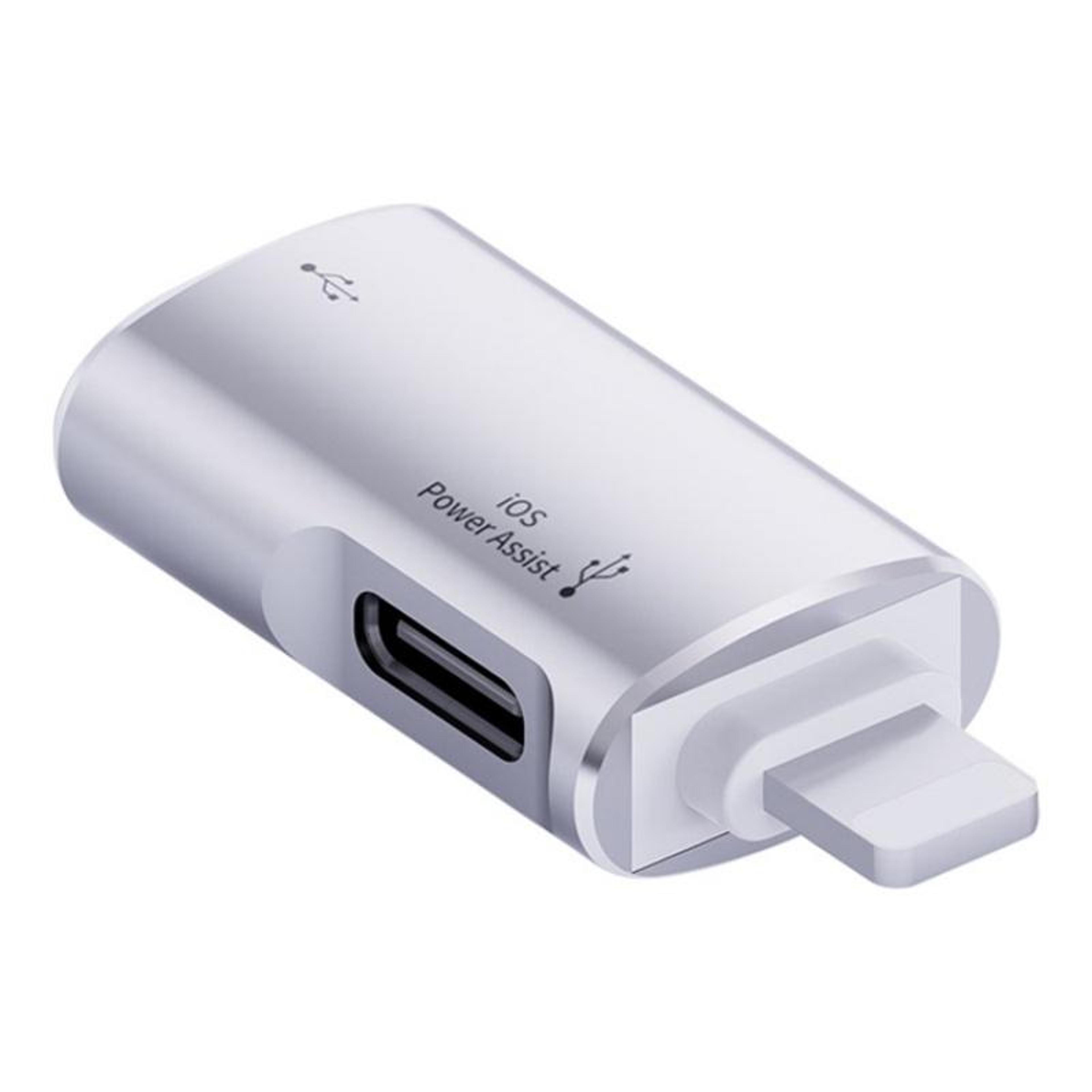 8 pin to usb c otg audio adapter with usb flash drive support
