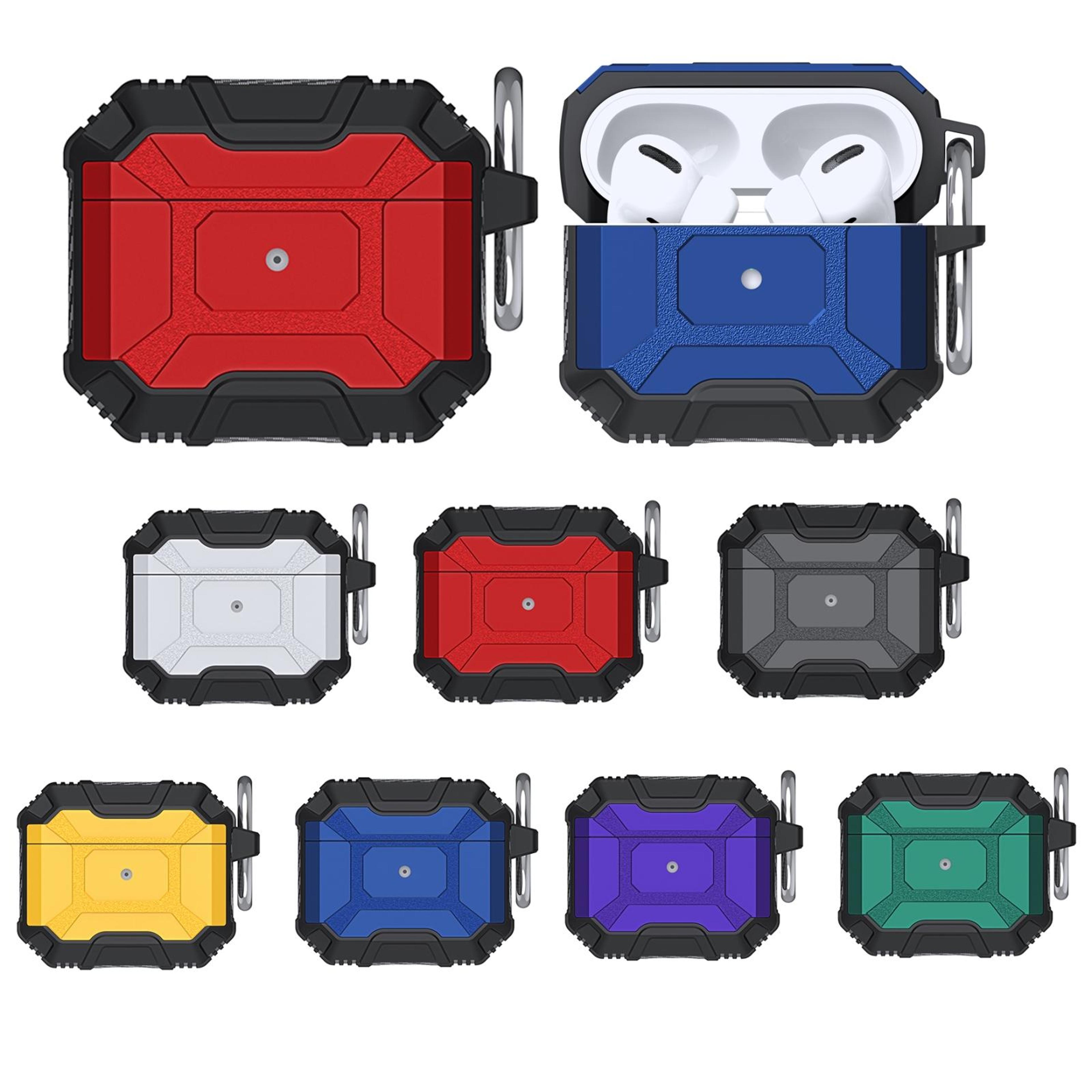battle armor shockproof airpods 4 case with rugged drop protection