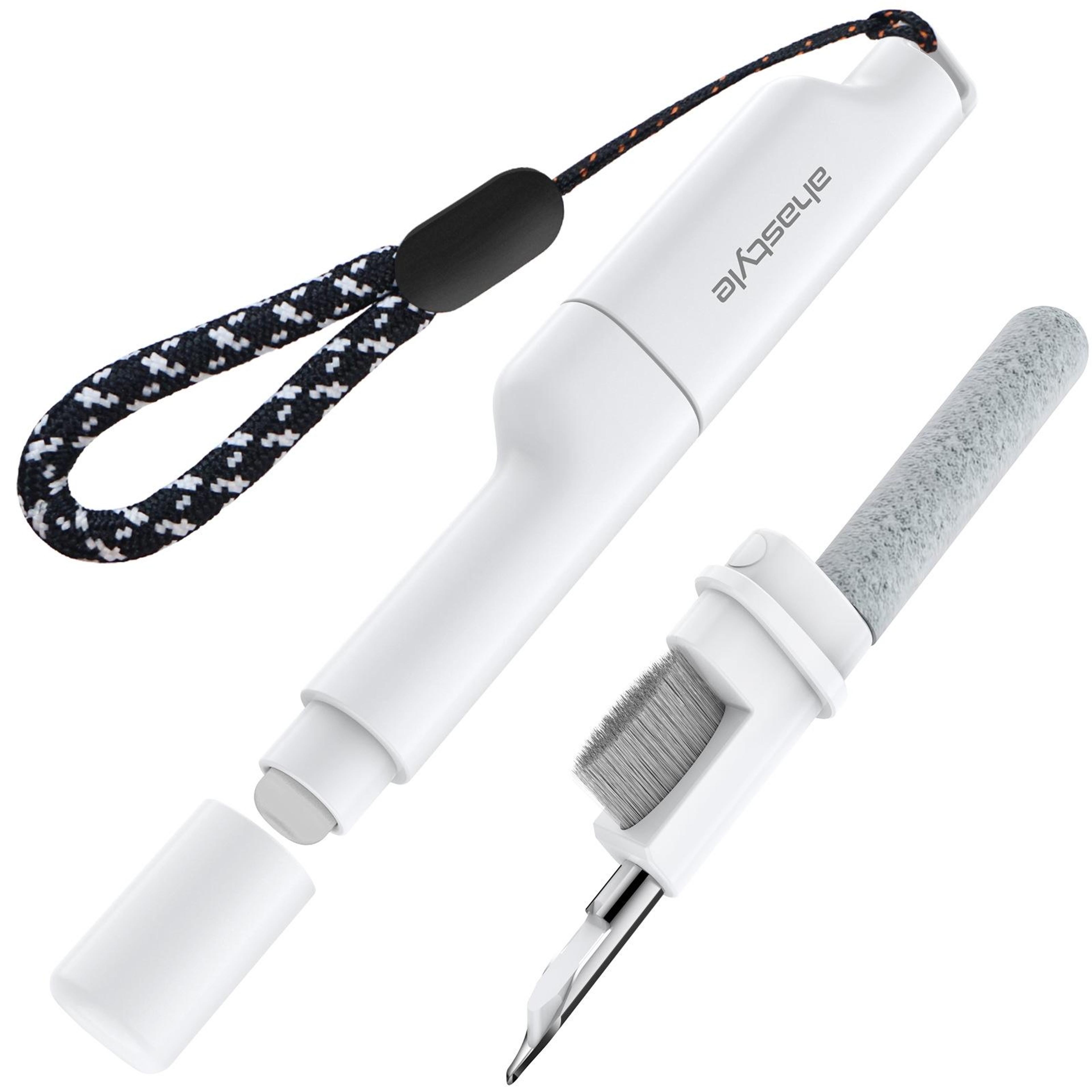 ahastyle multifunctional cleaning pen for earbuds, phones & keyboard dust removal