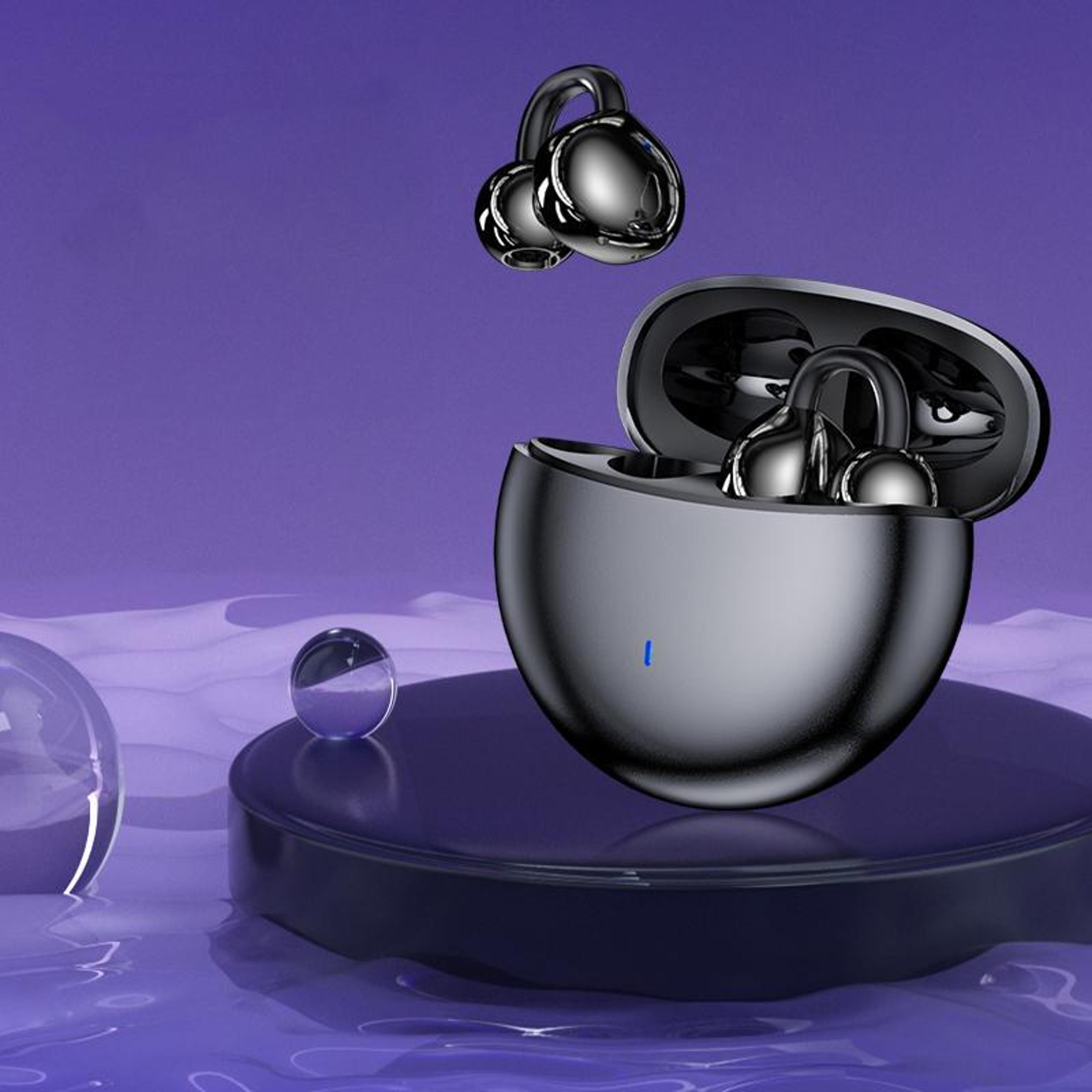 cloudfit mini clip on wireless earbuds with enc noise cancellation & bluetooth 5.4