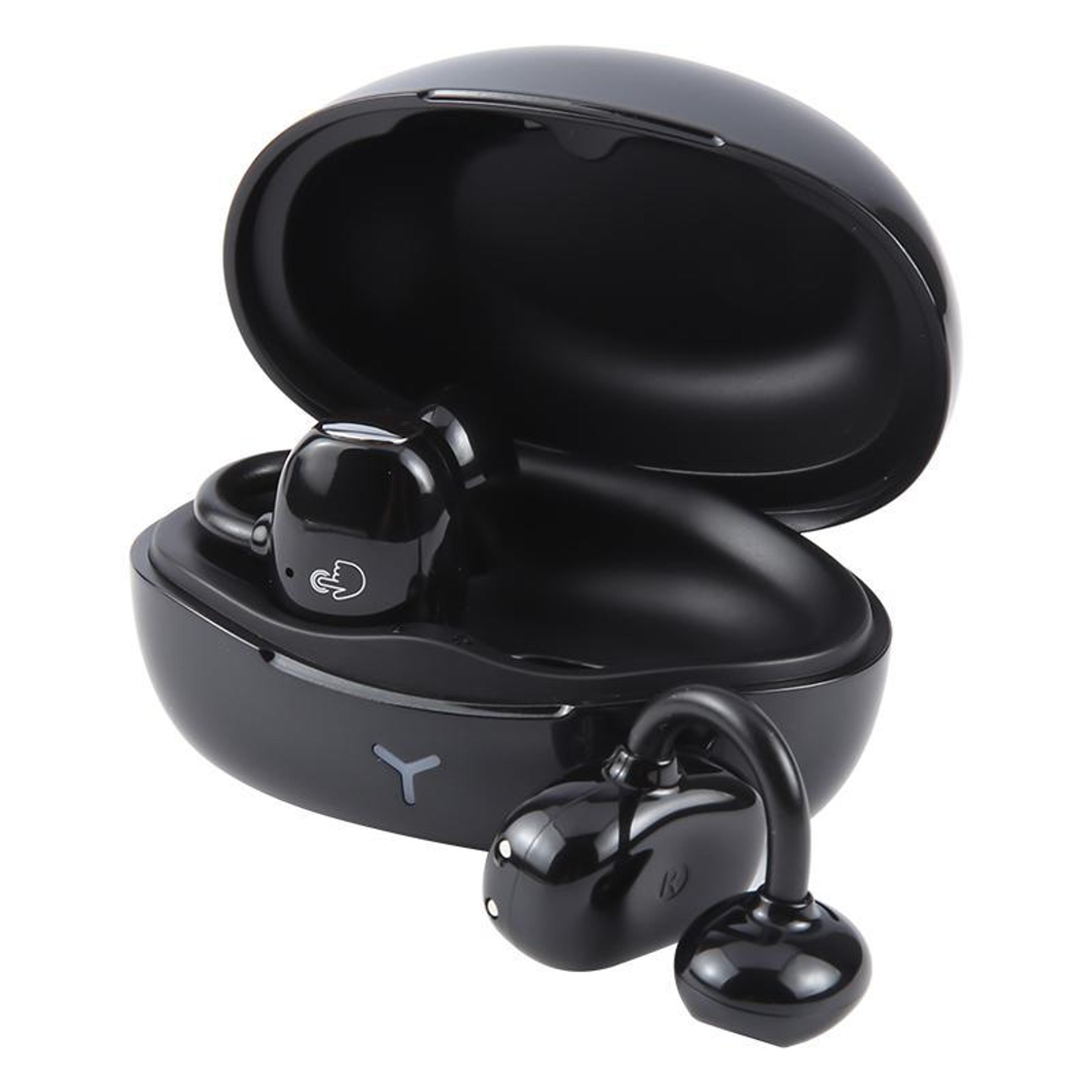 zga gs24 bluetooth ear clip earbuds with noise cancellation & low latency audio