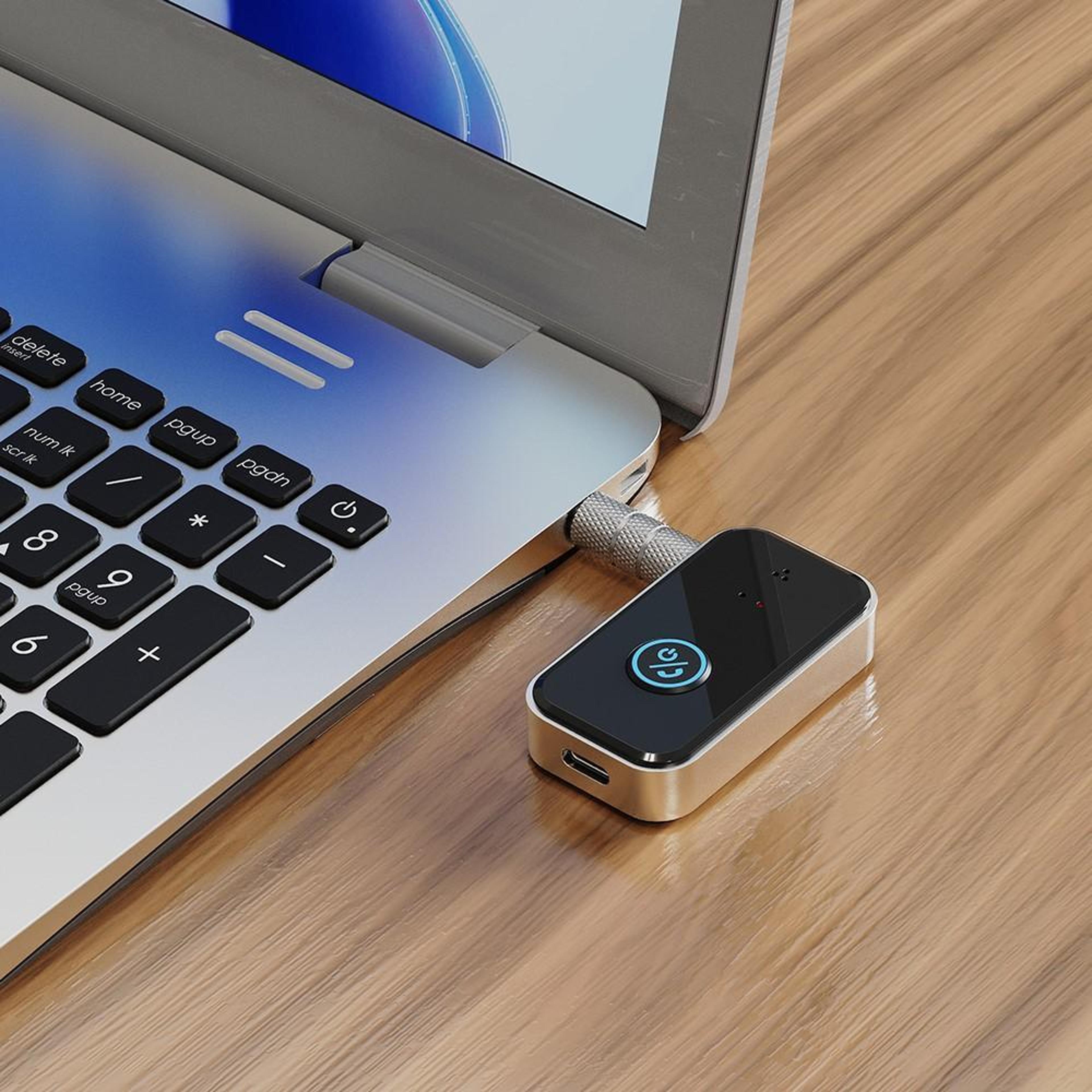 b4s bluetooth 5.3 aux adapter for car & tv wireless audio transmitter receiver