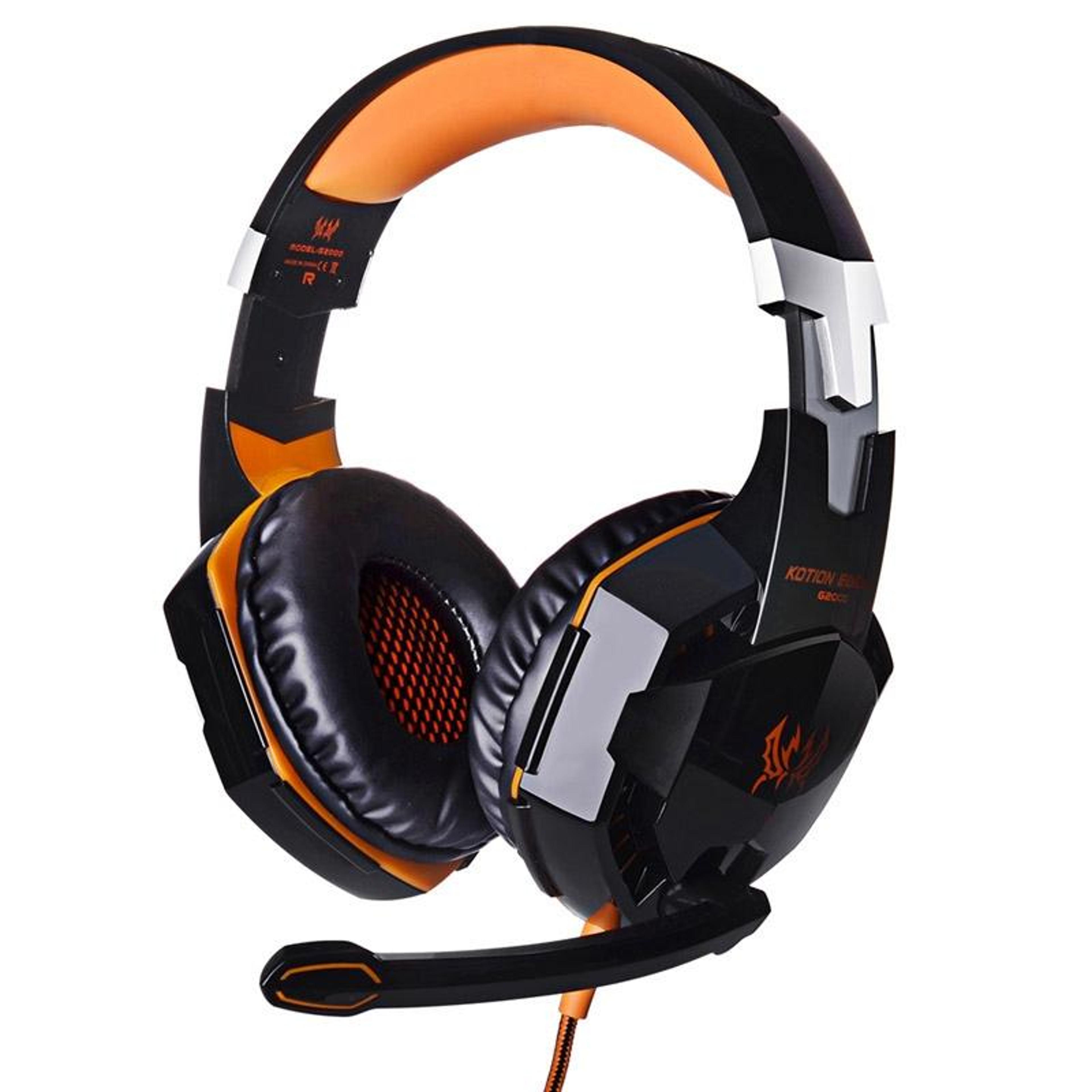 each g2000 gaming headset with noise isolation mic & led stereo bass sound
