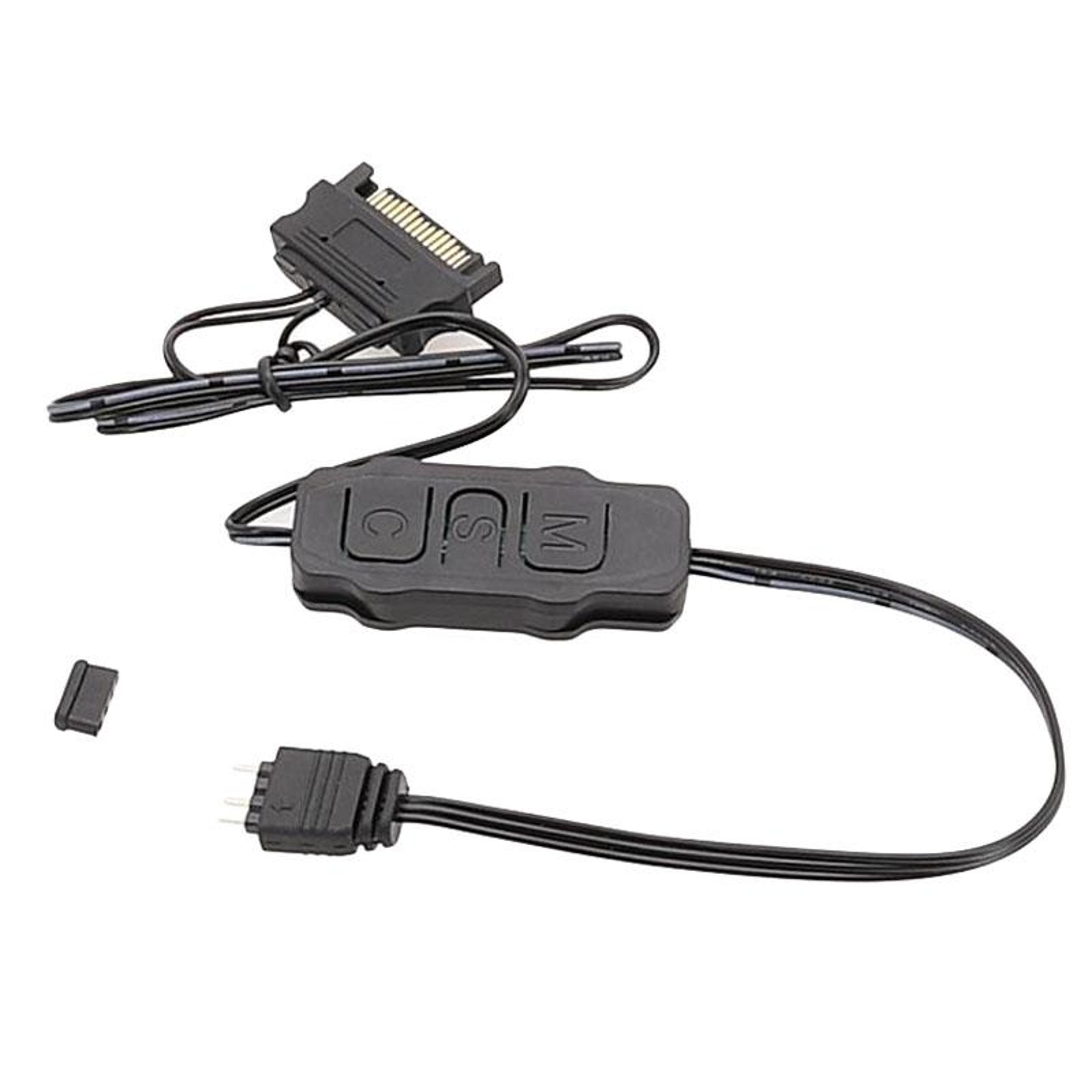 argb sata power controller cable for pc fans and rgb lighting with 5v 3pin sync control