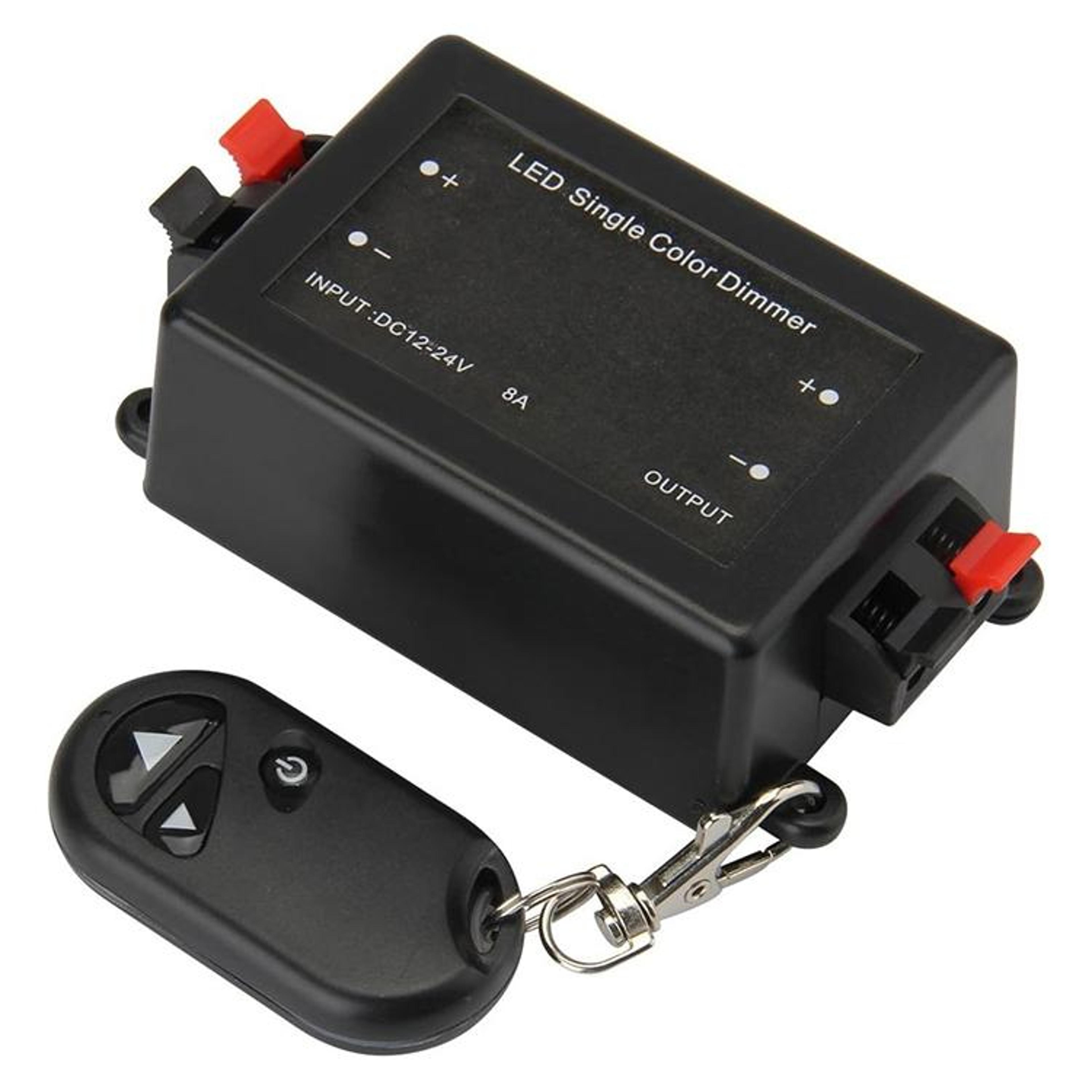 smart rf led dimmer controller with wireless remote for 12v single color strip lights