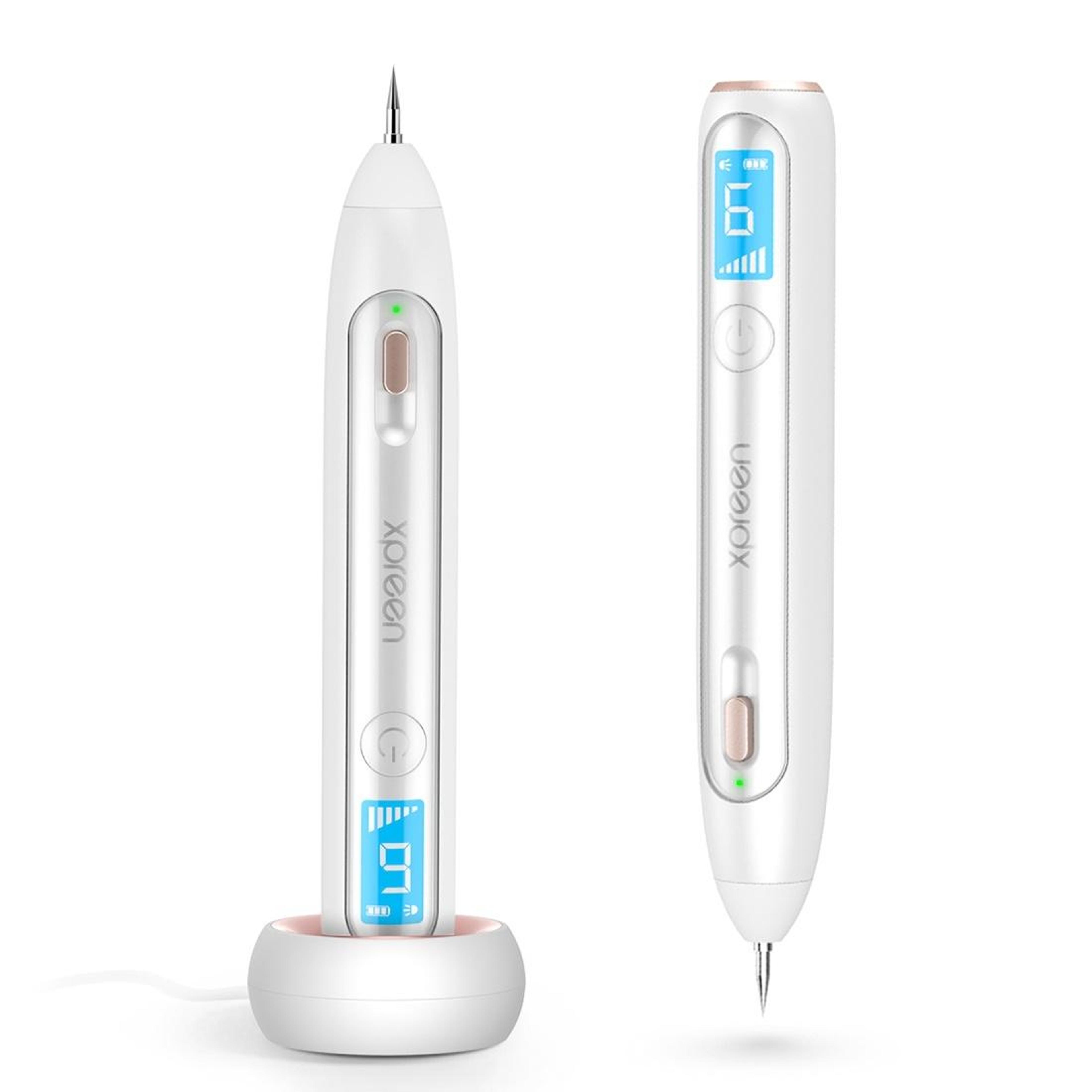 xpreen wireless skin tag remover pen with led screen for mole, freckle & dark spot removal