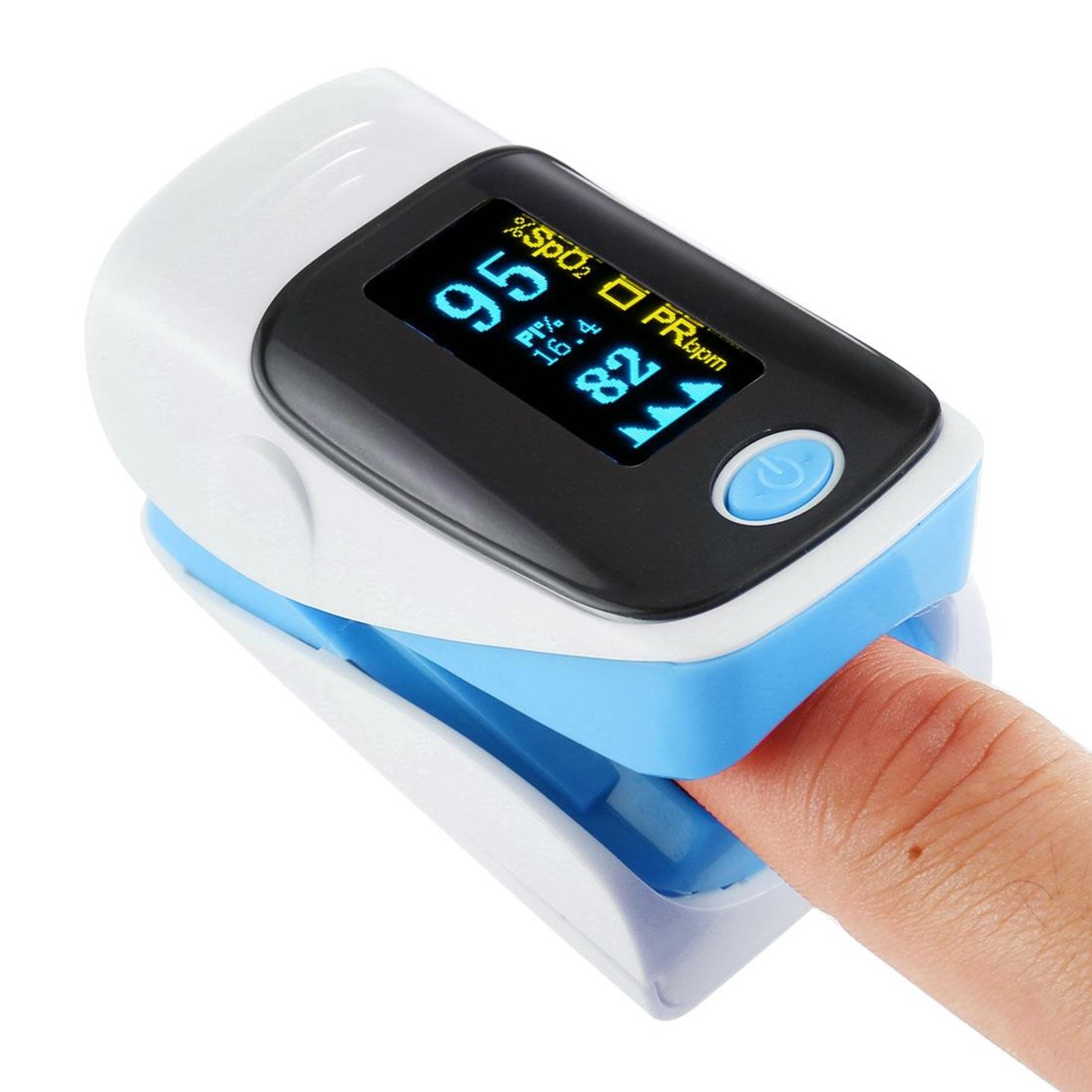 ab 80 fingertip pulse oximeter with oled display & blood oxygen monitor