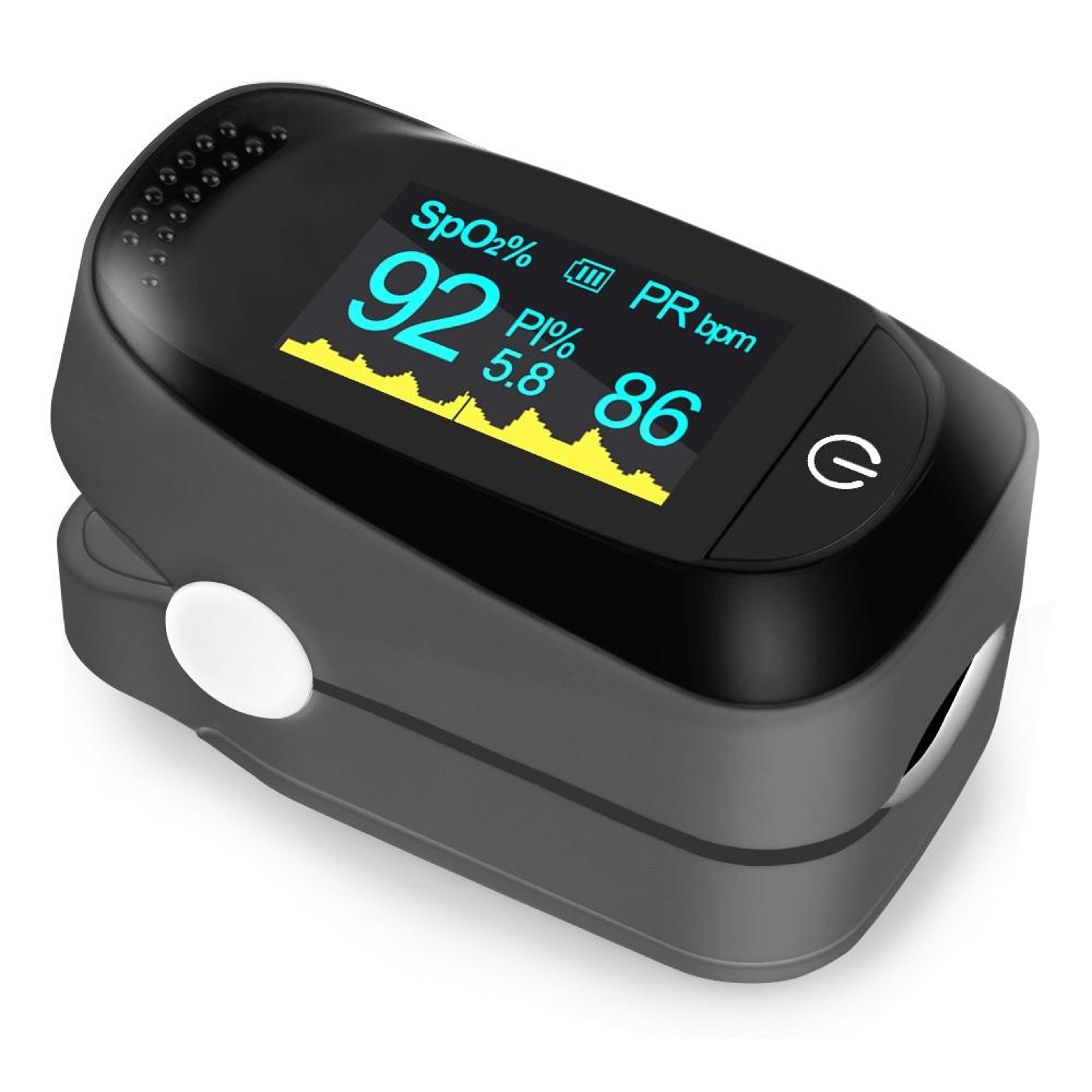 a2 fingertip pulse oximeter with oled display and heart rate monitor