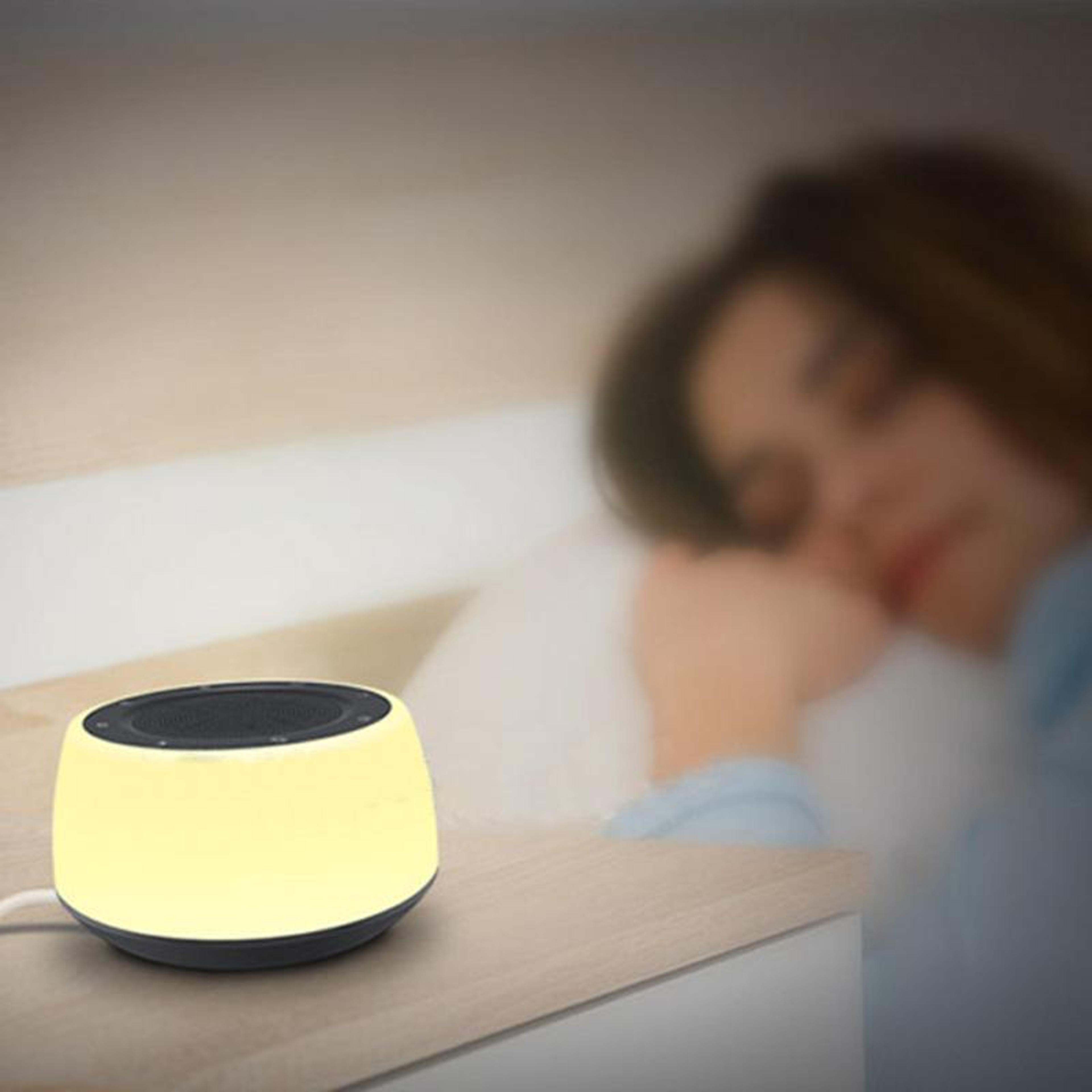 sereneglow white noise machine with night light & sleep speaker for bedroom relaxation