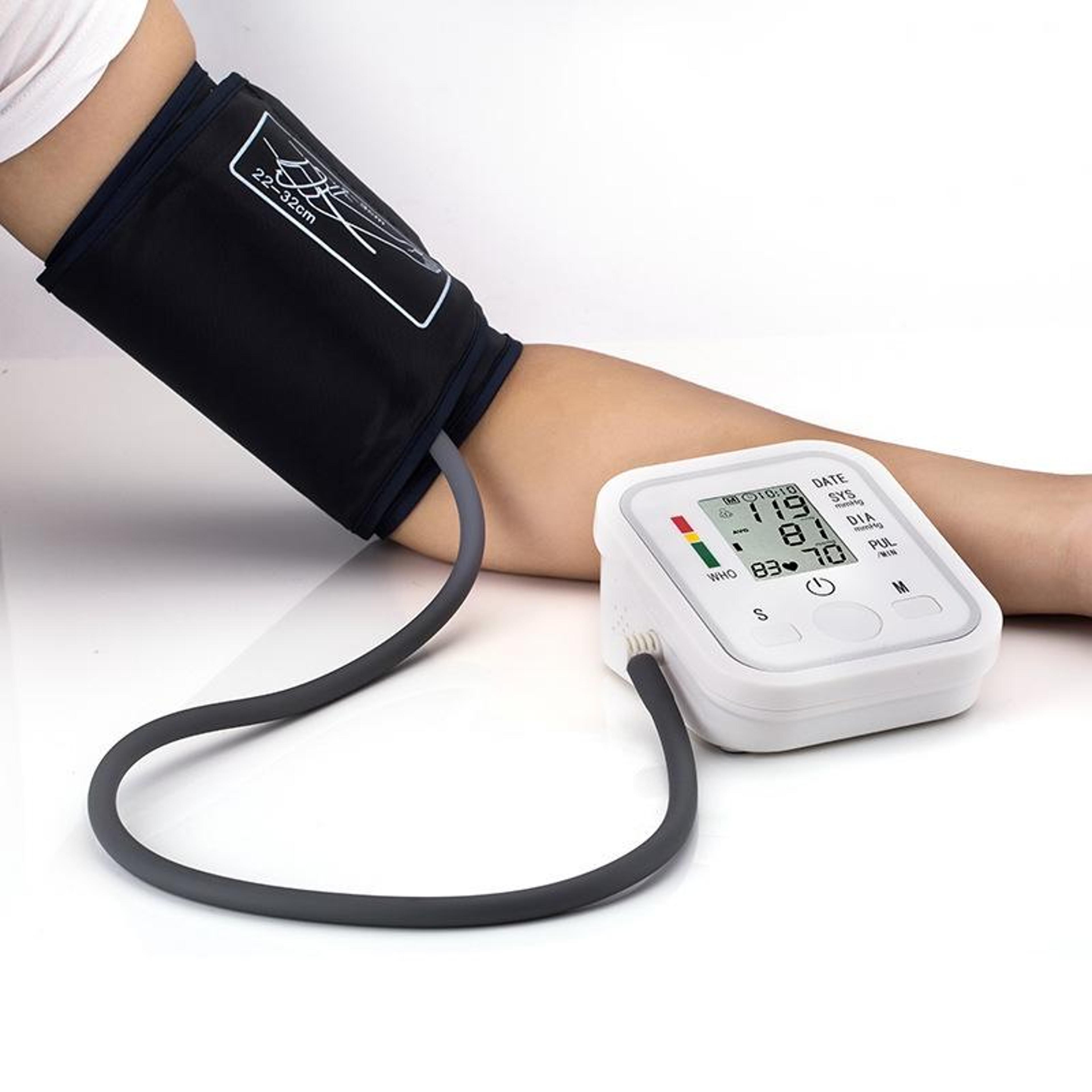 smartpulse automatic upper arm blood pressure monitor with lcd display & irregular heartbeat detection