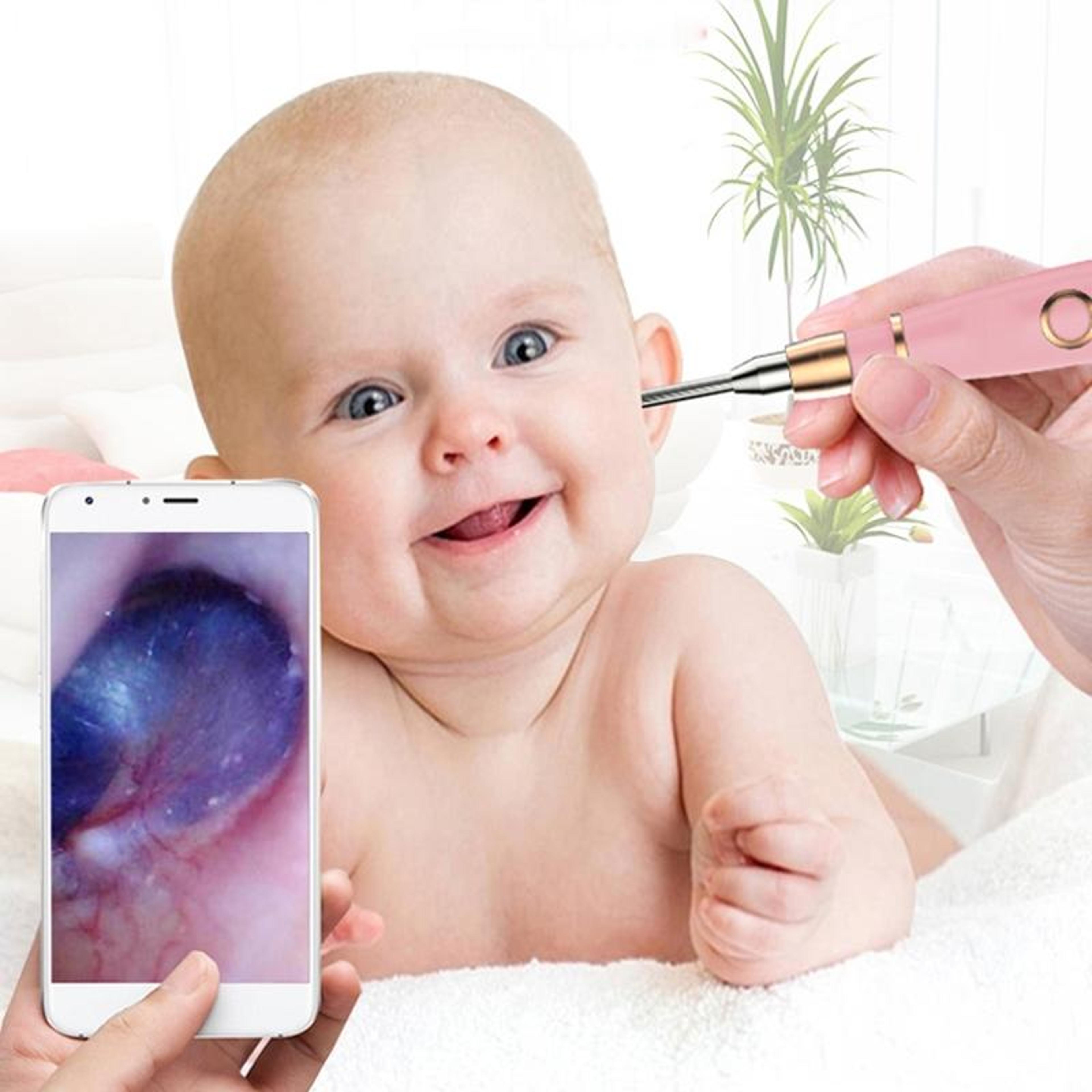 smart wifi ear wax removal camera 720p wireless ear cleaner with safe silicone scoop