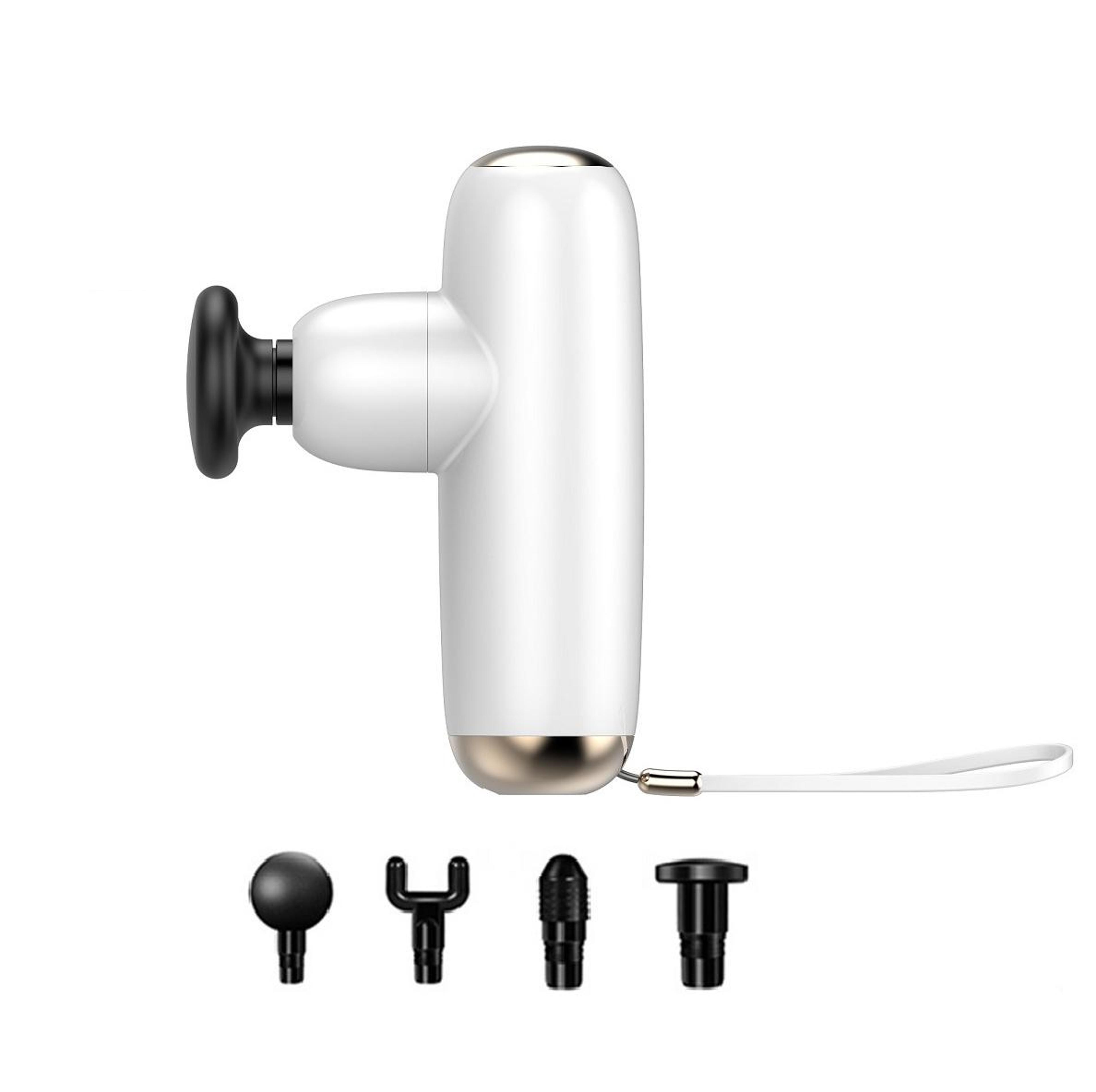 portable deep tissue massage gun with 4 heads usb c muscle recovery massager