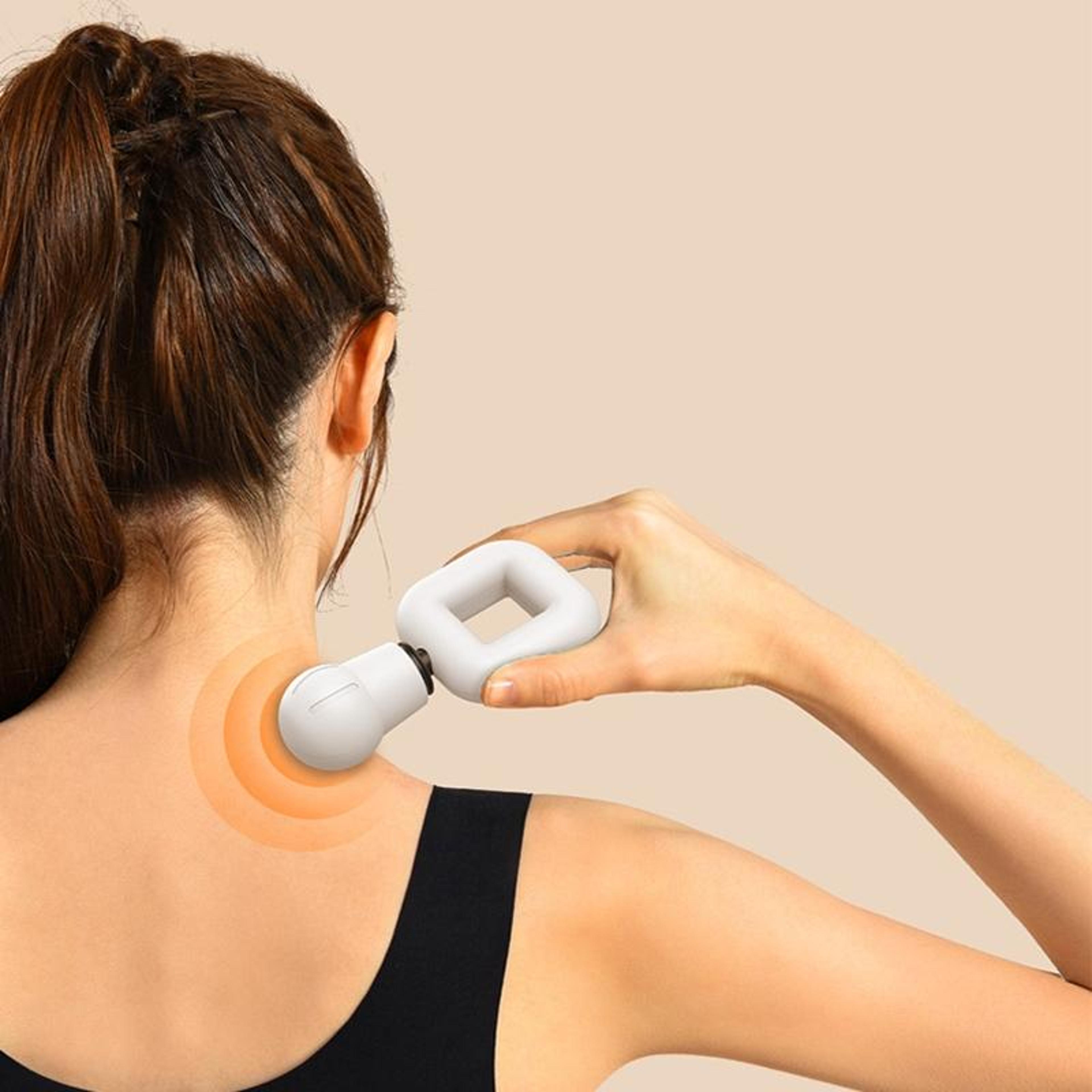 ts201 mini massage gun portable deep tissue muscle relaxation massager with 3 speed adjustment