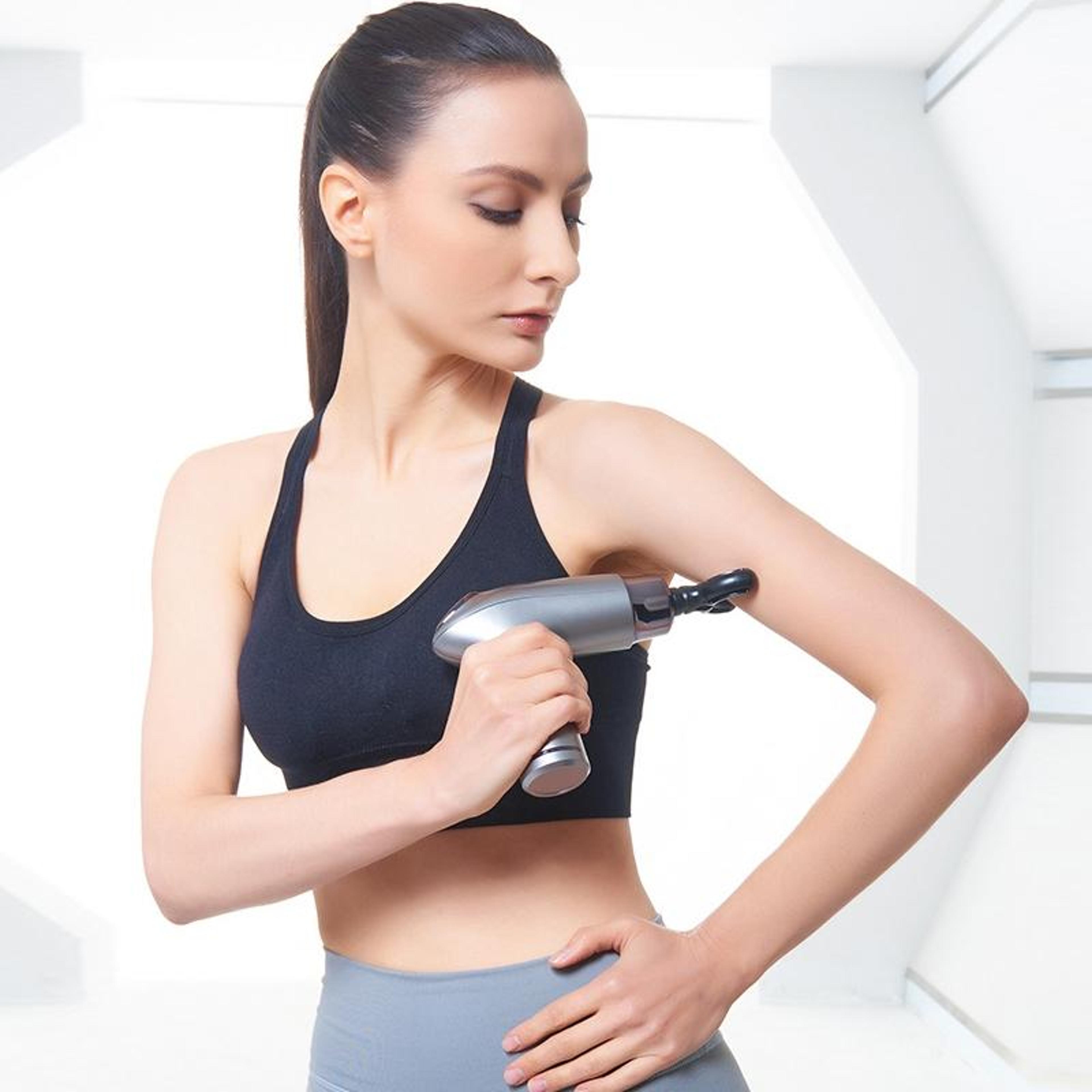 flexrelief mini massage gun for deep tissue recovery & muscle relaxation